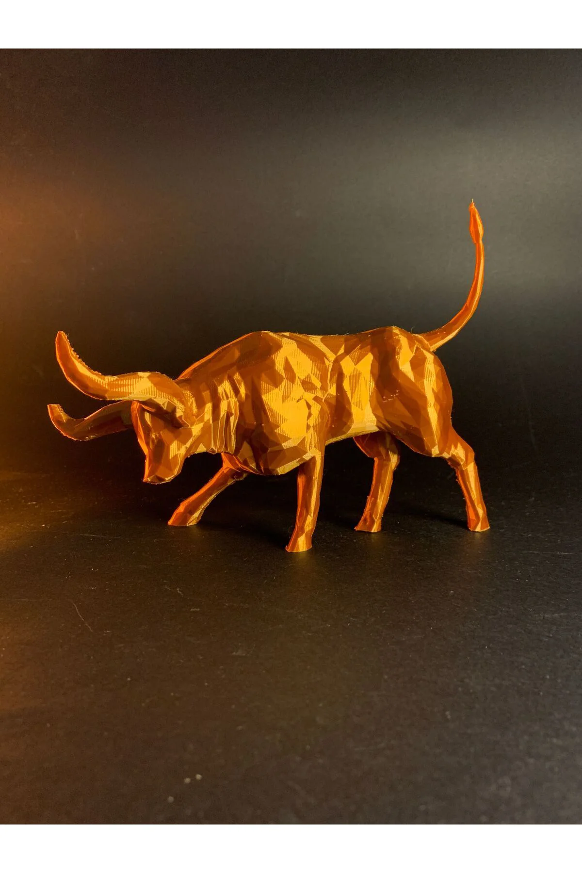 Boğa Burcu Obje Boğa Biblo Polygonal Boğa Obje İspanyol Boğa Masaüstü Dekoratif Obje