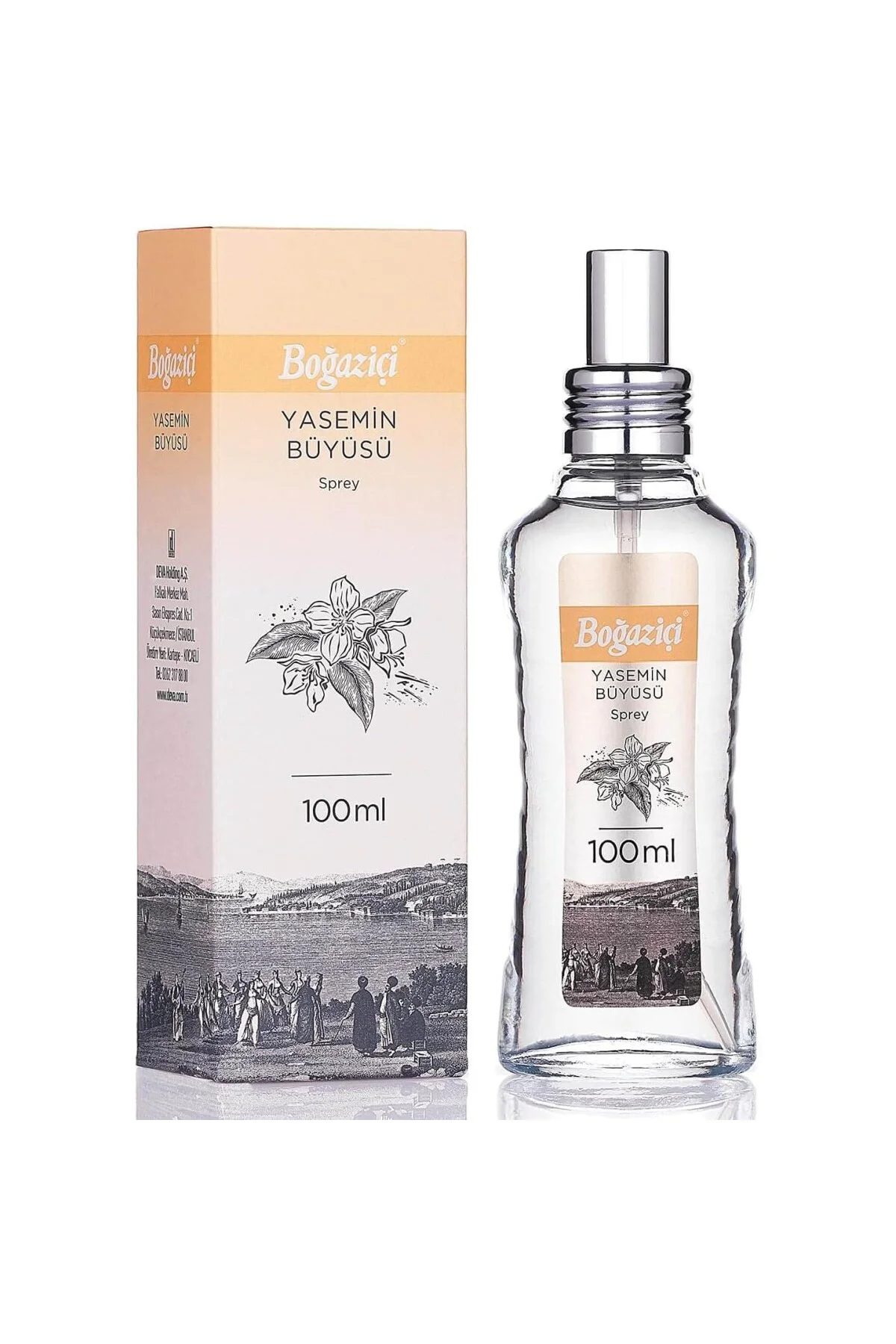 Boğaziçi Kolonya Yasemin Büyüsü Cam Şişe 100 ml.