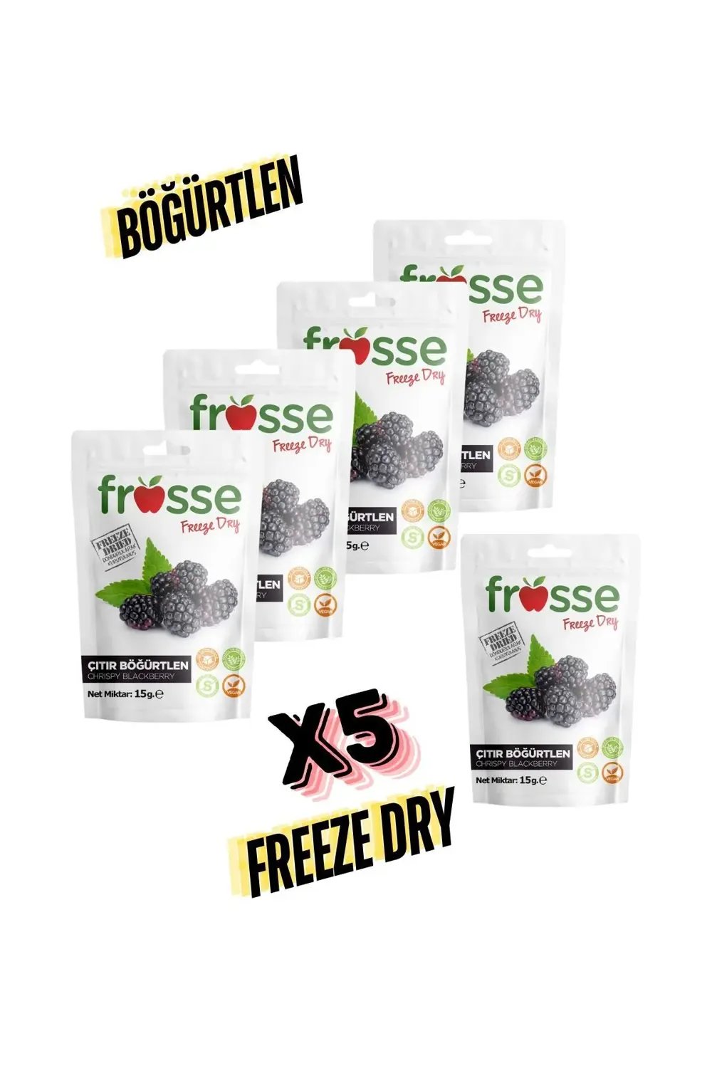 Böğürtlen Kıtırı - Freeze Dried - Üretici Firmadan Dondurularak K