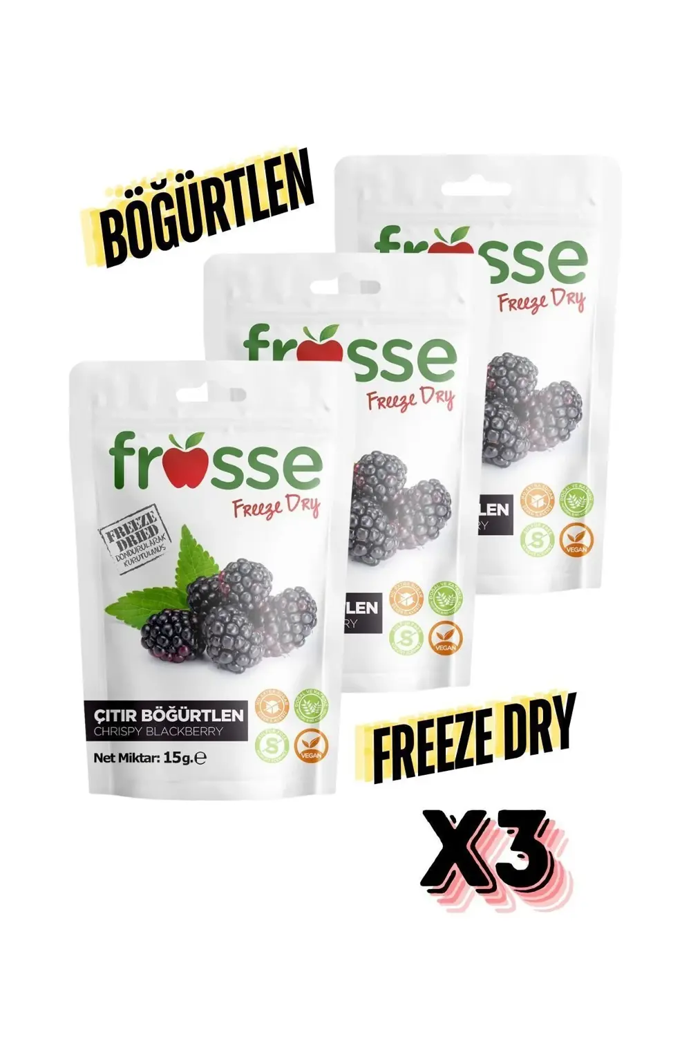 Böğürtlen Kıtırı - Freeze Dried - Üretici Firmadan Dondurularak K