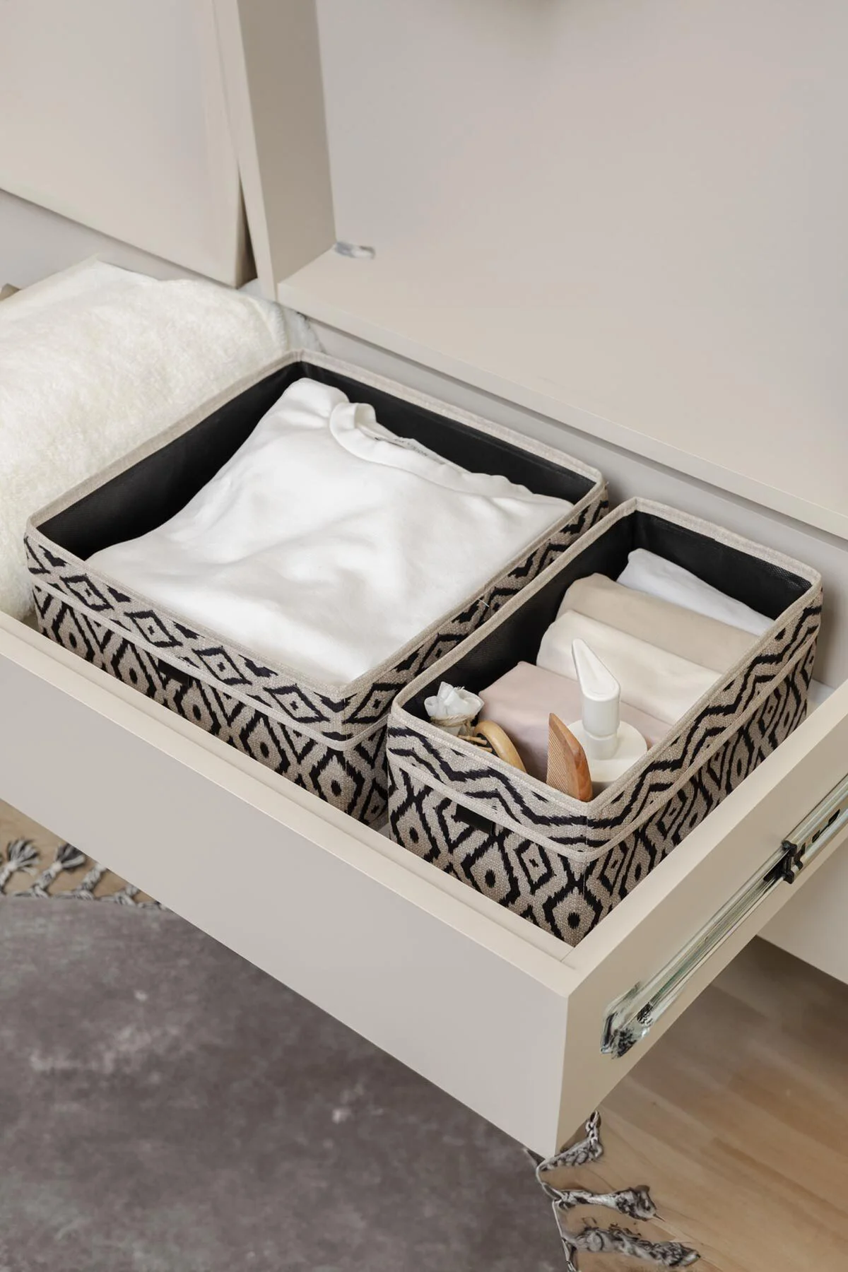 Bohe 2'li Çekmece Ve Raf Düzenleyici Sepet Organizer