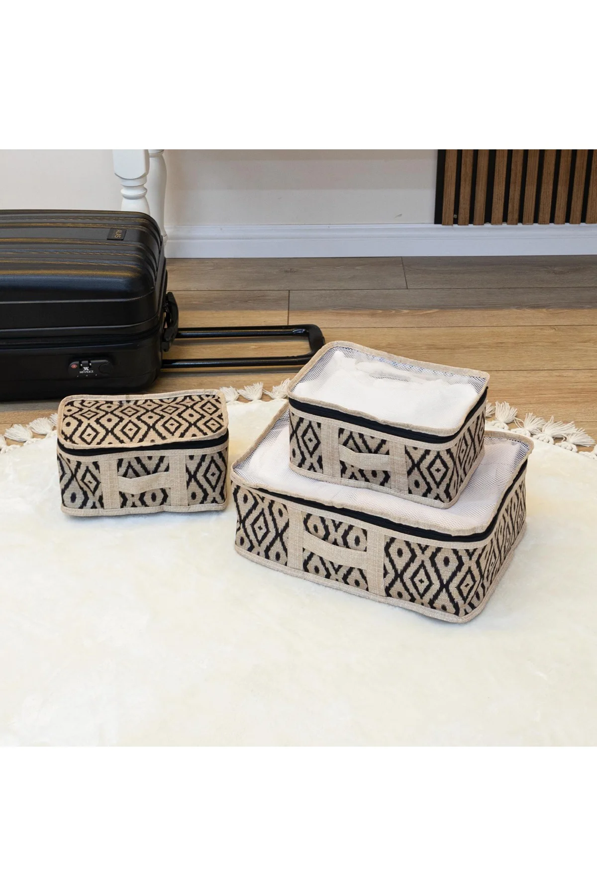 BOHE Ayakkabı Düzenleyici ve 3'lü Bavul Organizer Set