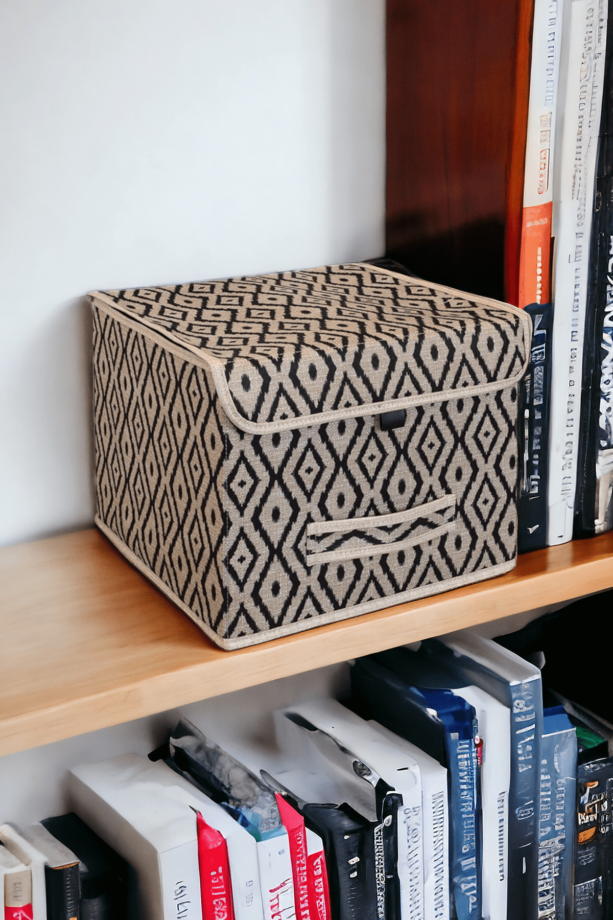 Pazar Kapısı Bohe Çok Amaçlı Kapaklı Kutu Mini Raf Düzenleyici