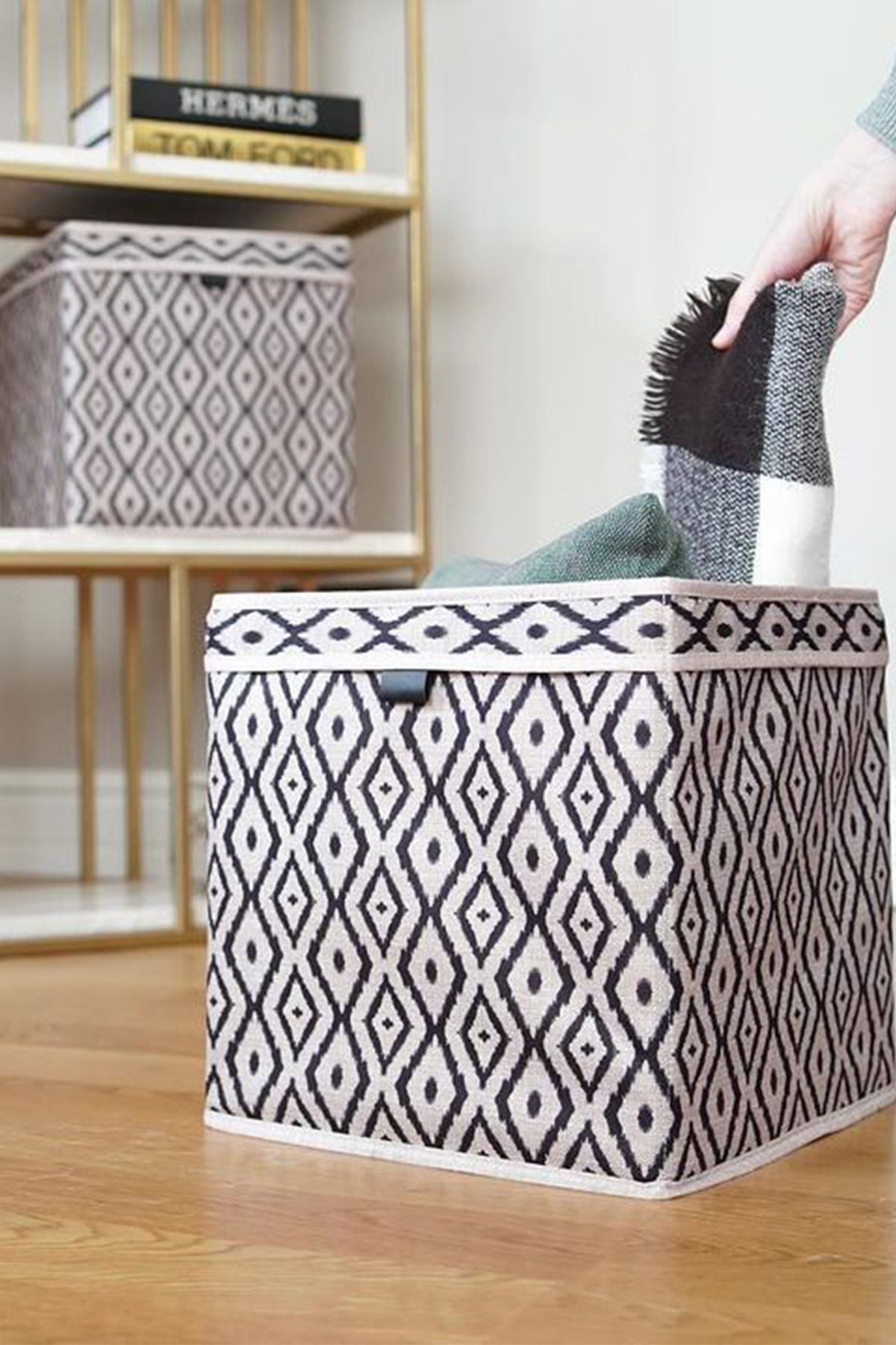 Pazar Kapısı Bohe Raf Düzenleyici Kutu Dolap Organizer