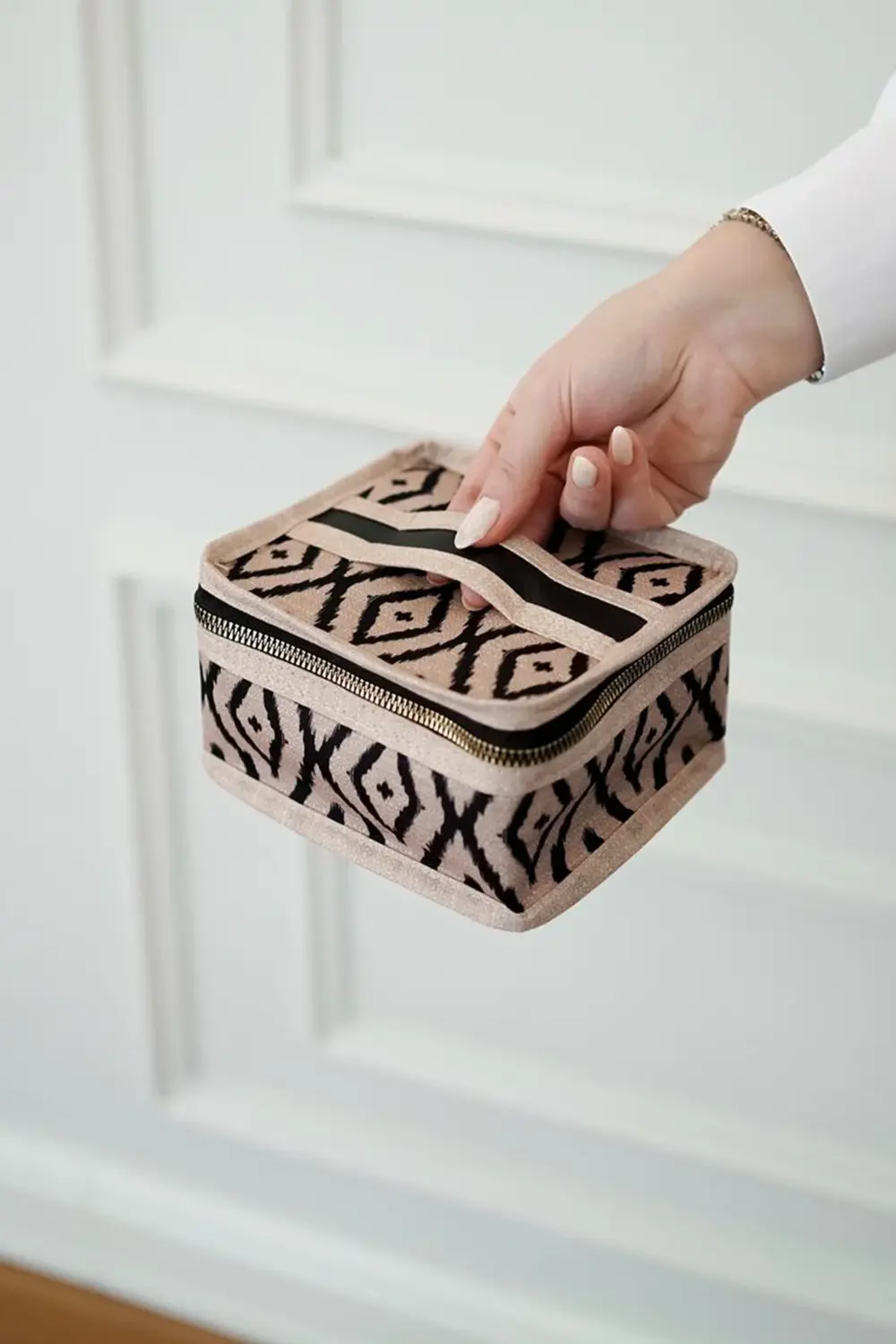 Bohe Seyahat Takı Makyaj Çantası Düzenleyici Mini Çanta