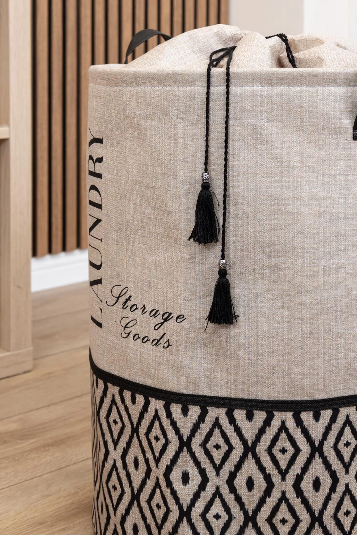 BOHE Yuvarlak Torbalı Düzenleyici Kirli Çamaşır Oyuncak Sepeti Or