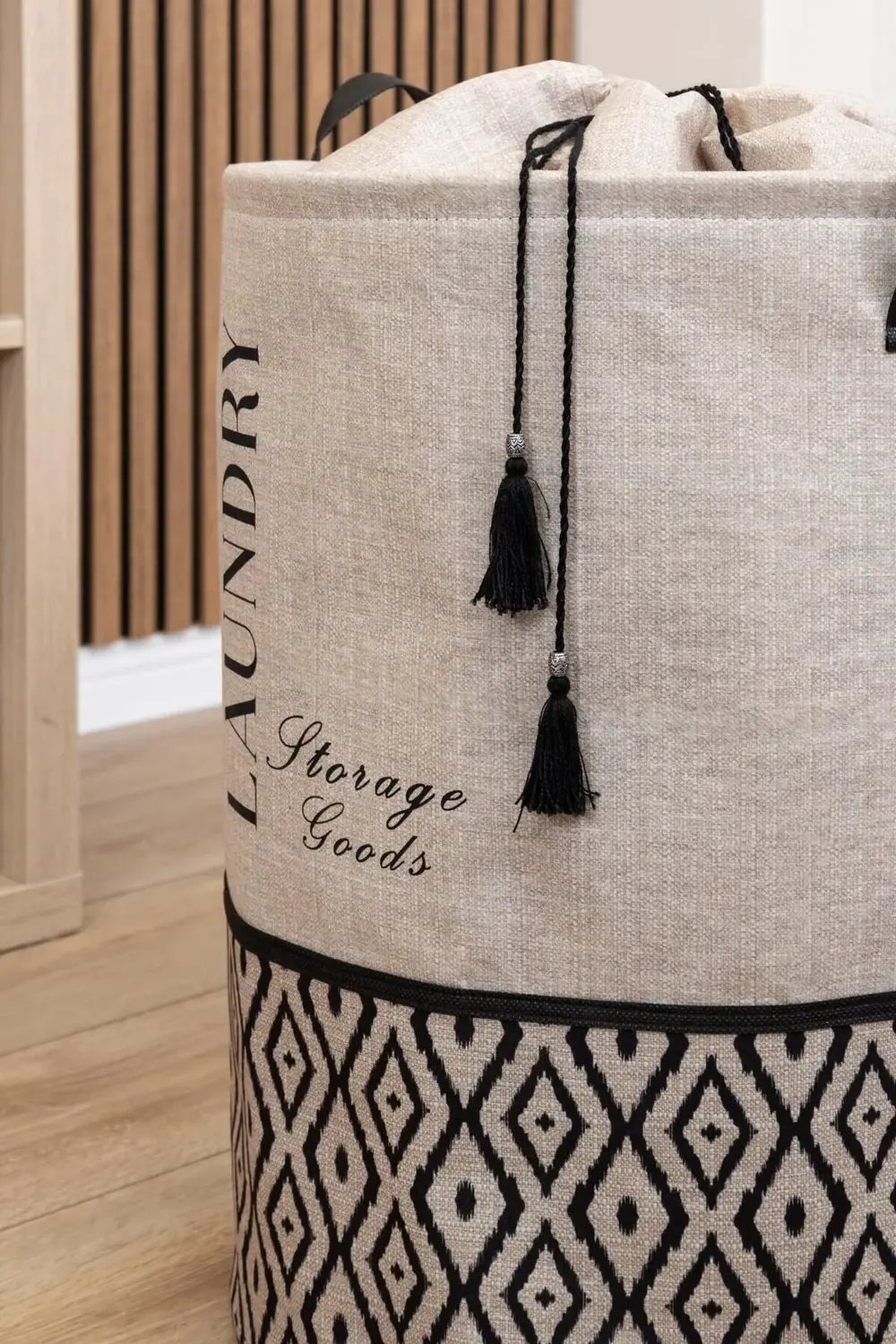 BOHE Yuvarlak Torbalı Düzenleyici Kirli Çamaşır Oyuncak Sepeti Or