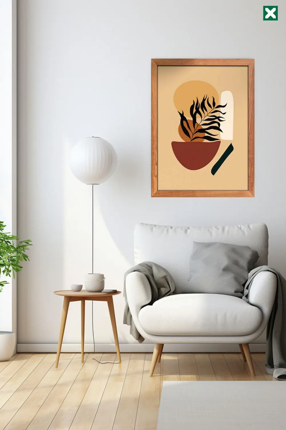 Bohem 3'lü Set Çerçeve Görünümlü Mdf Tablo