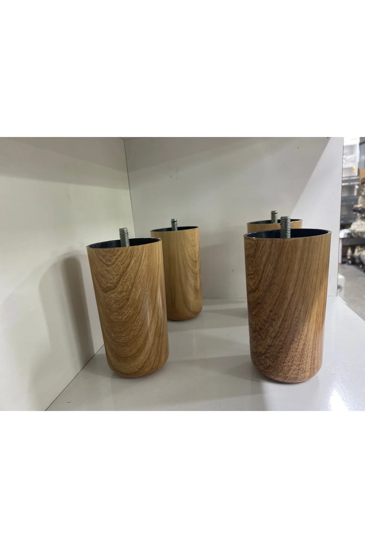 BOHEM AYAK, 4 Adet  12 Cm Vidalı (METRİK 8 ) Mobilya Ayağı, Baza 