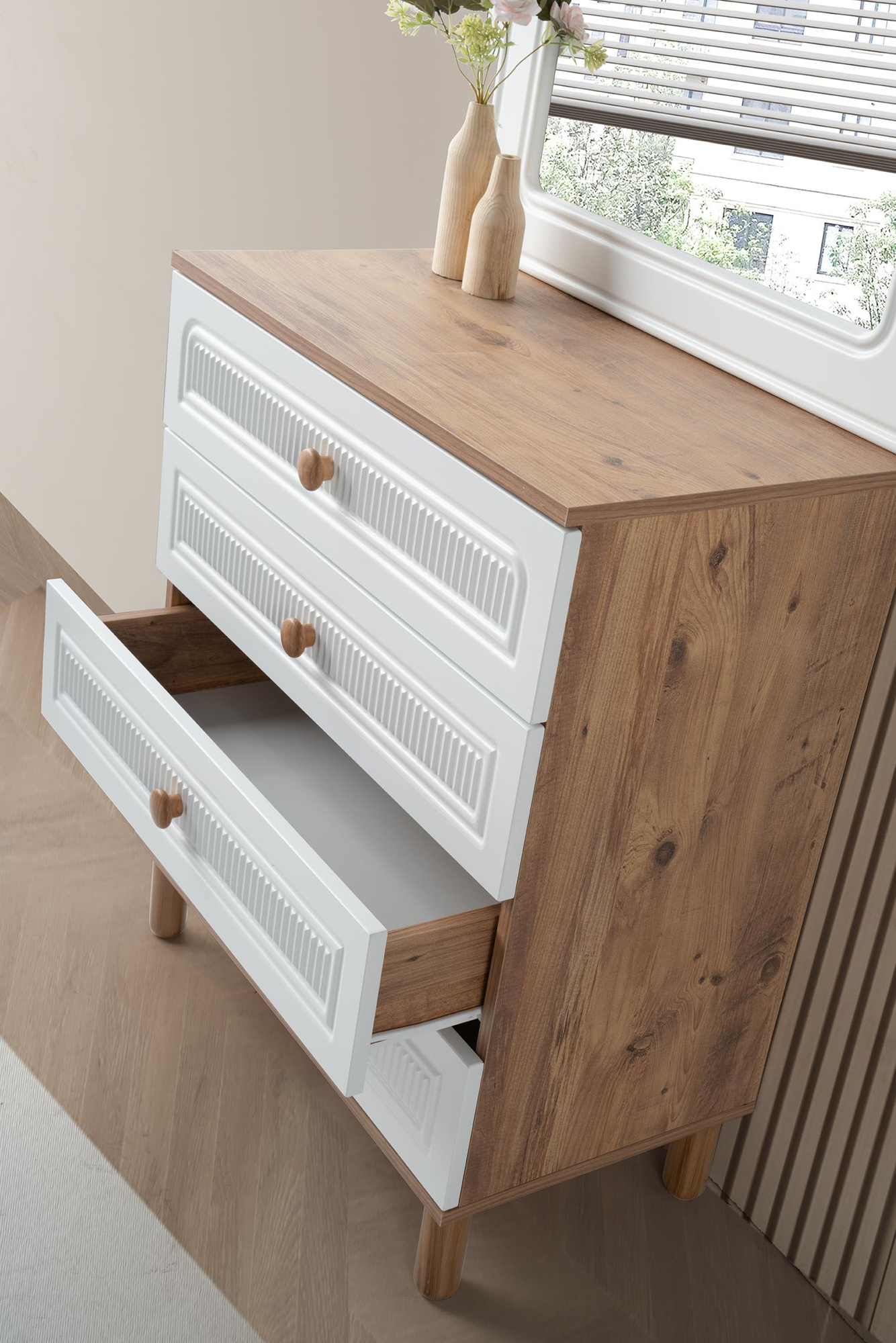 Erezogullari Mobilya Bohem Çiğdem Çekmeceli Şifonyer Aynasiz 80X42x90