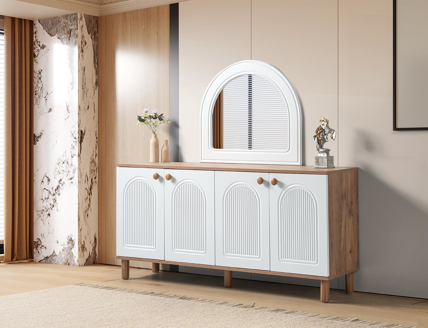 Erezogullari Mobilya Bohem Çiğdem Konsol Büfe Aynasiz 161X45x83cm