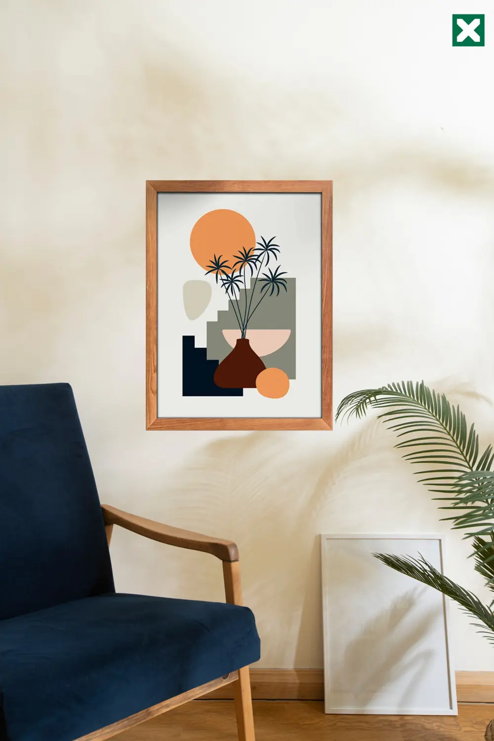 Bohem Dekorize 3'lü Set, Çerçeve Görünümlü Modern Mdf Tablo ,