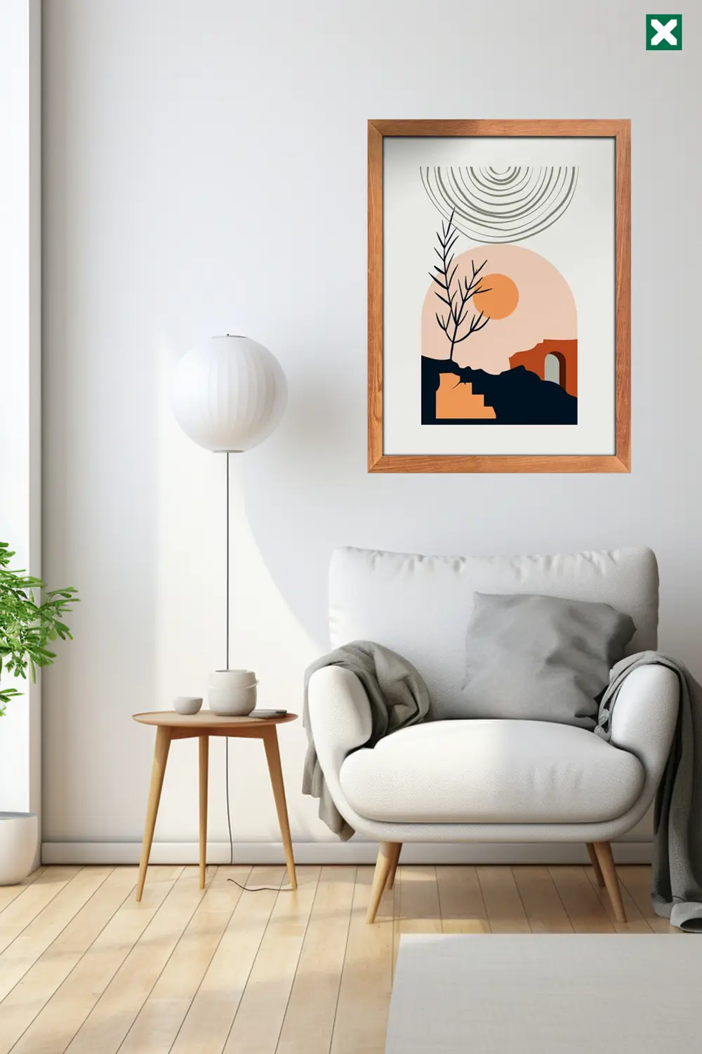 Bohem Dekorize 3'lü Set, Çerçeve Görünümlü Modern Mdf Tablo ,