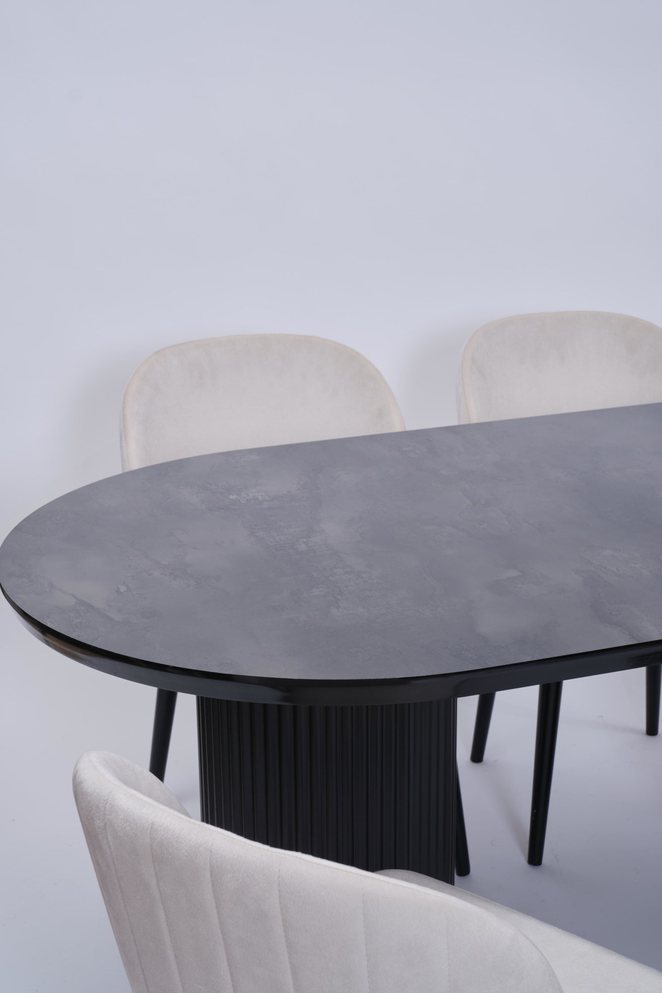 Erezogullari Mobilya Bohem Göksu Lak Panel Yemek Masa Sandalye Takimi 90X170