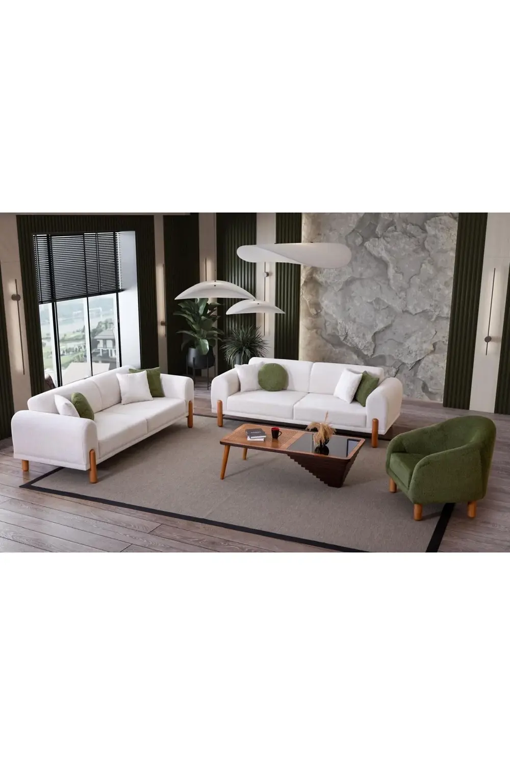 Bohem koltuk takımı (3+3+1)