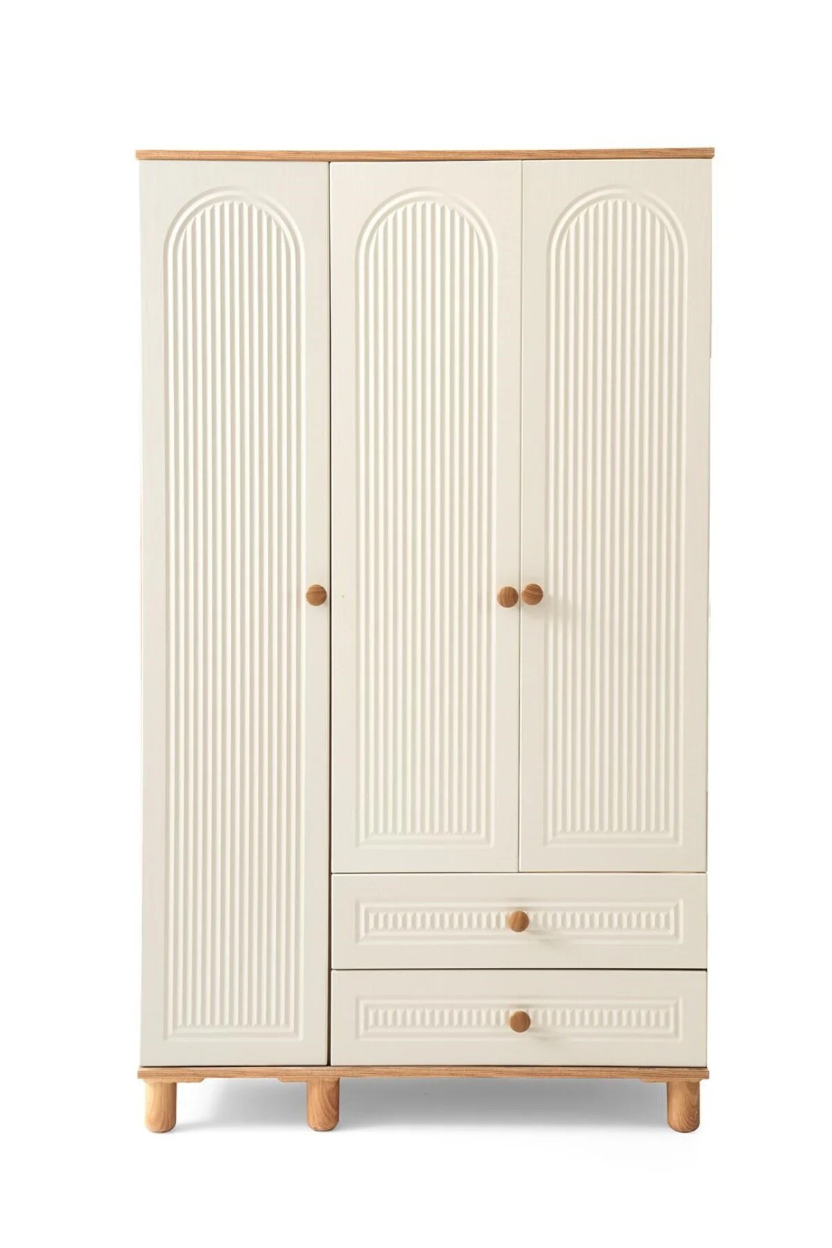 BOHEM MDF 3 KAPILI DOLAP-EKRU Fiyatı, Yorumları ve Özellikleri
