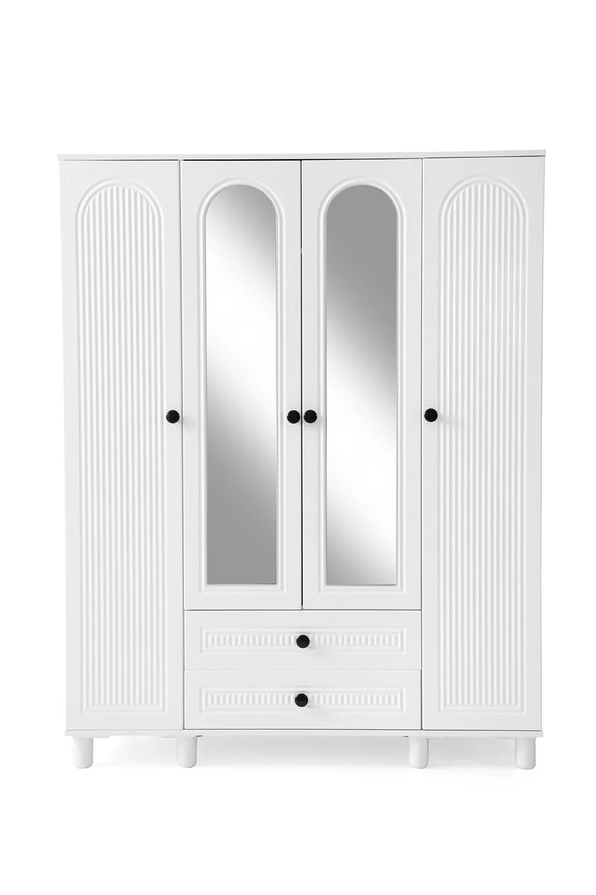 BOHEM MDF 4 KAPILI DOLAP-BEYAZ Fiyatı, Yorumları ve Özellikleri