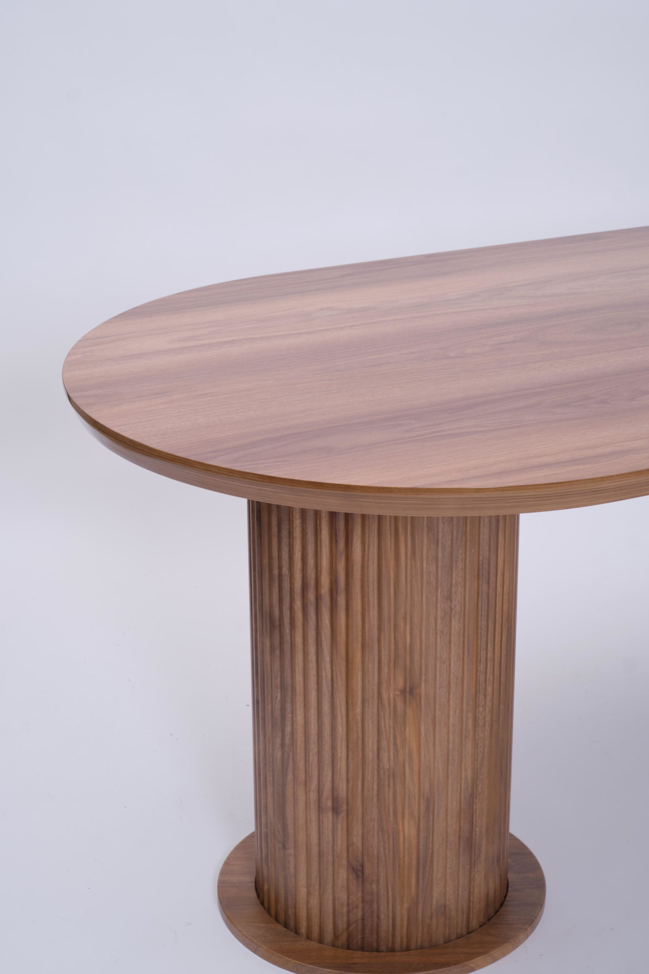 Erezogullari Mobilya Bohem Traverten Boyali Highgloss Mdf Yemek Masasi 90*170