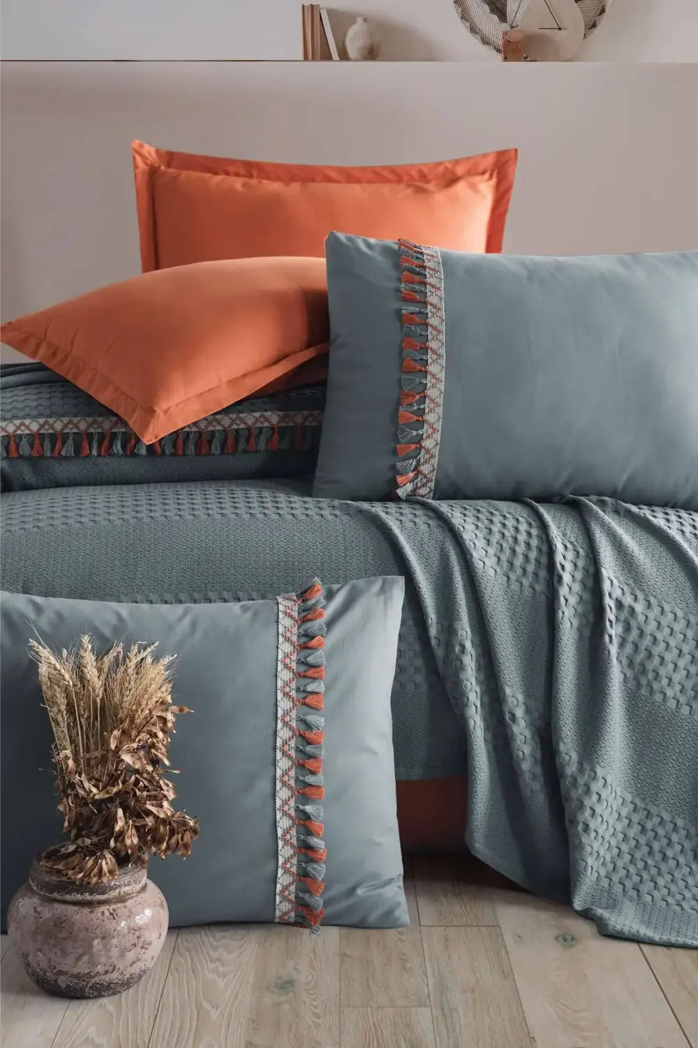 Bohemline Butik Çift Kişilik Pike Takımı