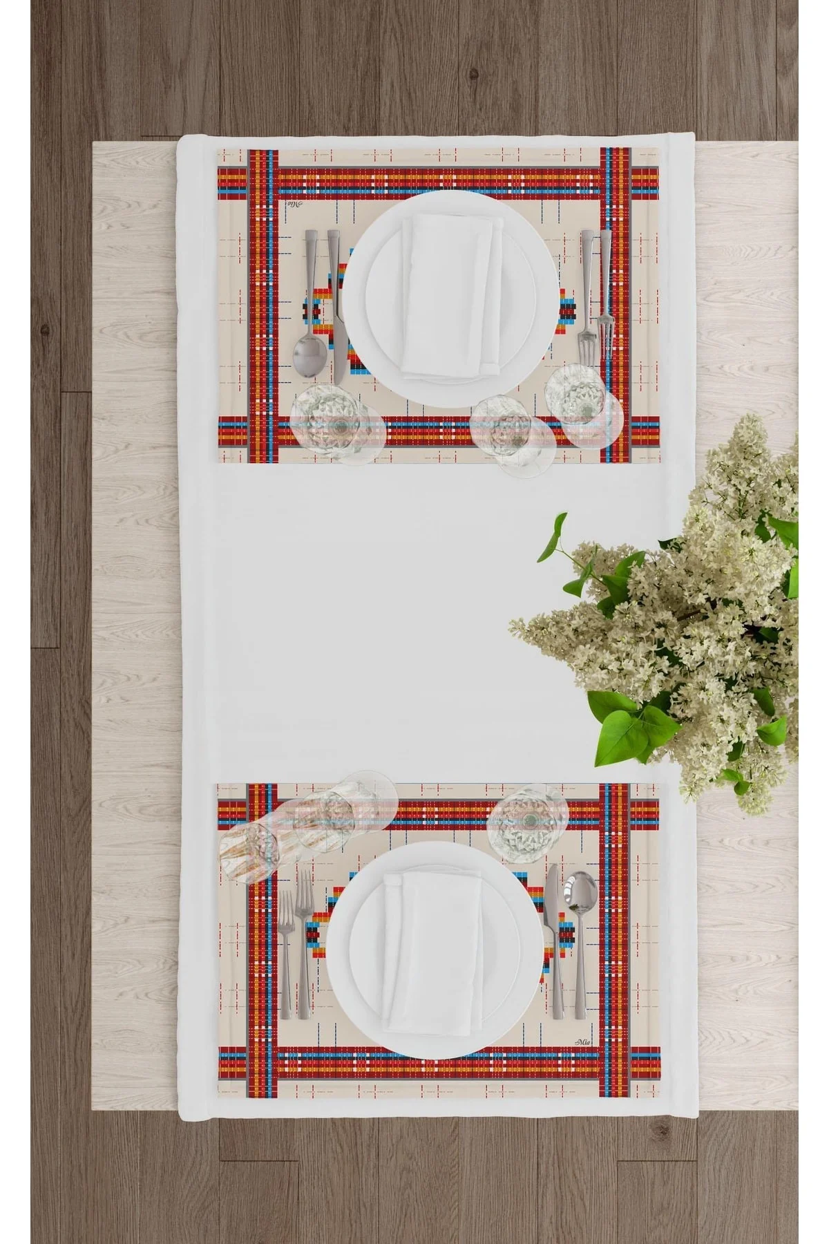 Boho -1 Amerikan Servis 6 Lı Set - 50 X 35 Cm