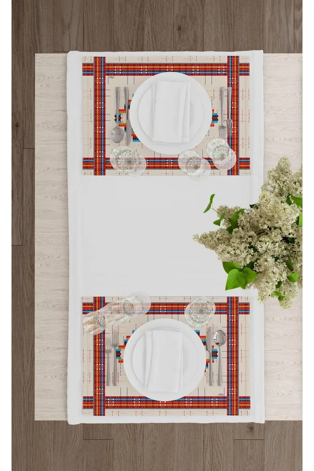 Boho -1 Amerikan Servis 6 Lı Set - 50 X 35 Cm