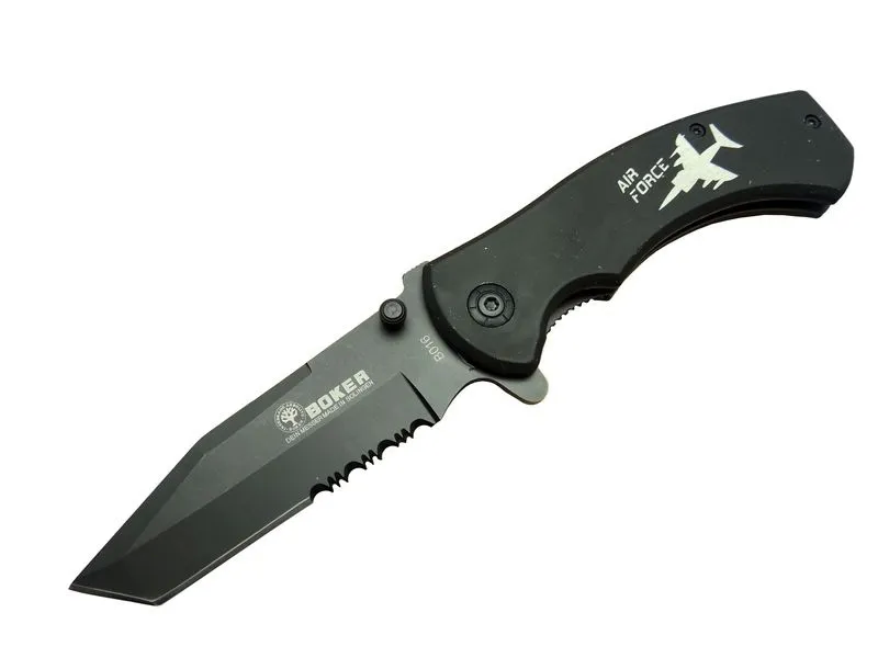 Boker B016 Air Force Kamp Çakı 21 Cm - Otomatik, Uçaklı Sap Boker B016 Air Force Kamp Çakı 21 Cm - Otomatik, Uçaklı Sap