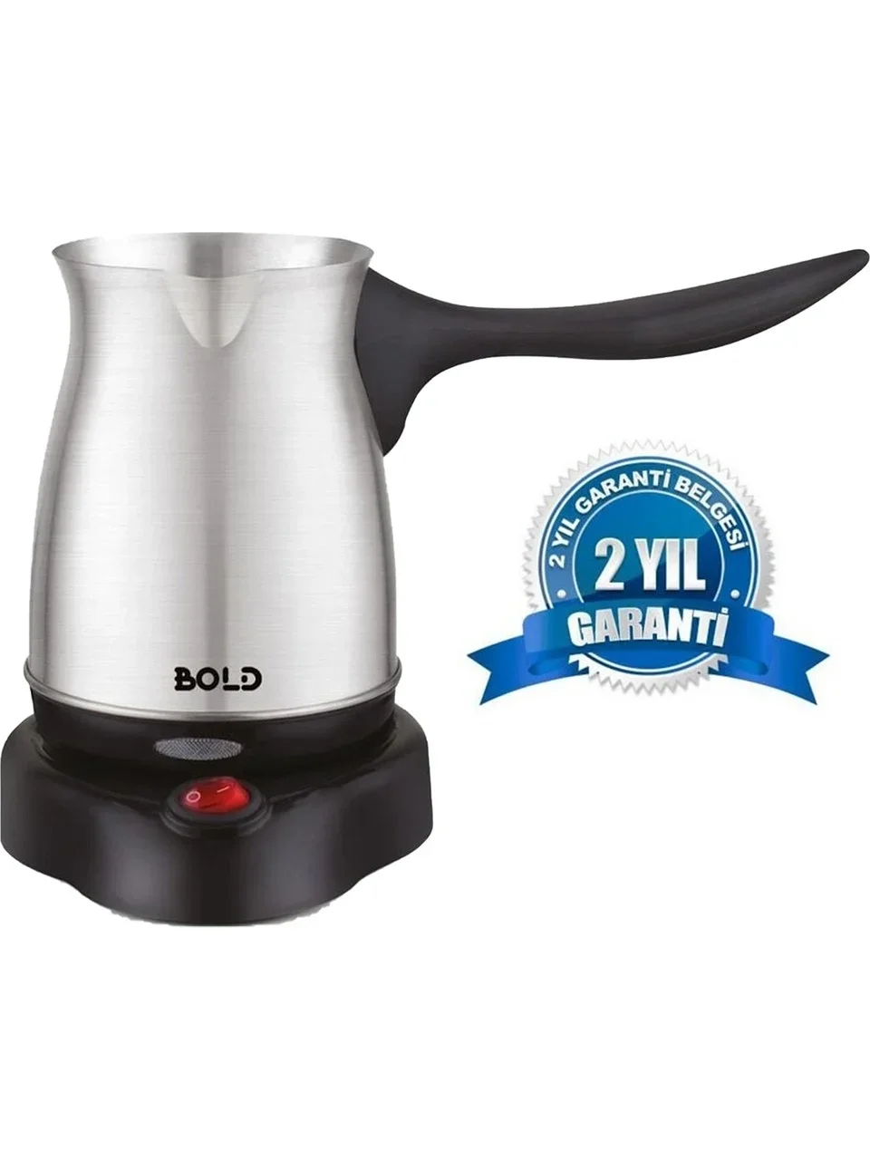 Bold Elektrikli Türk Kahve Pişirme Makinesi Inox Paslanmaz Çelik Cezve Bx40