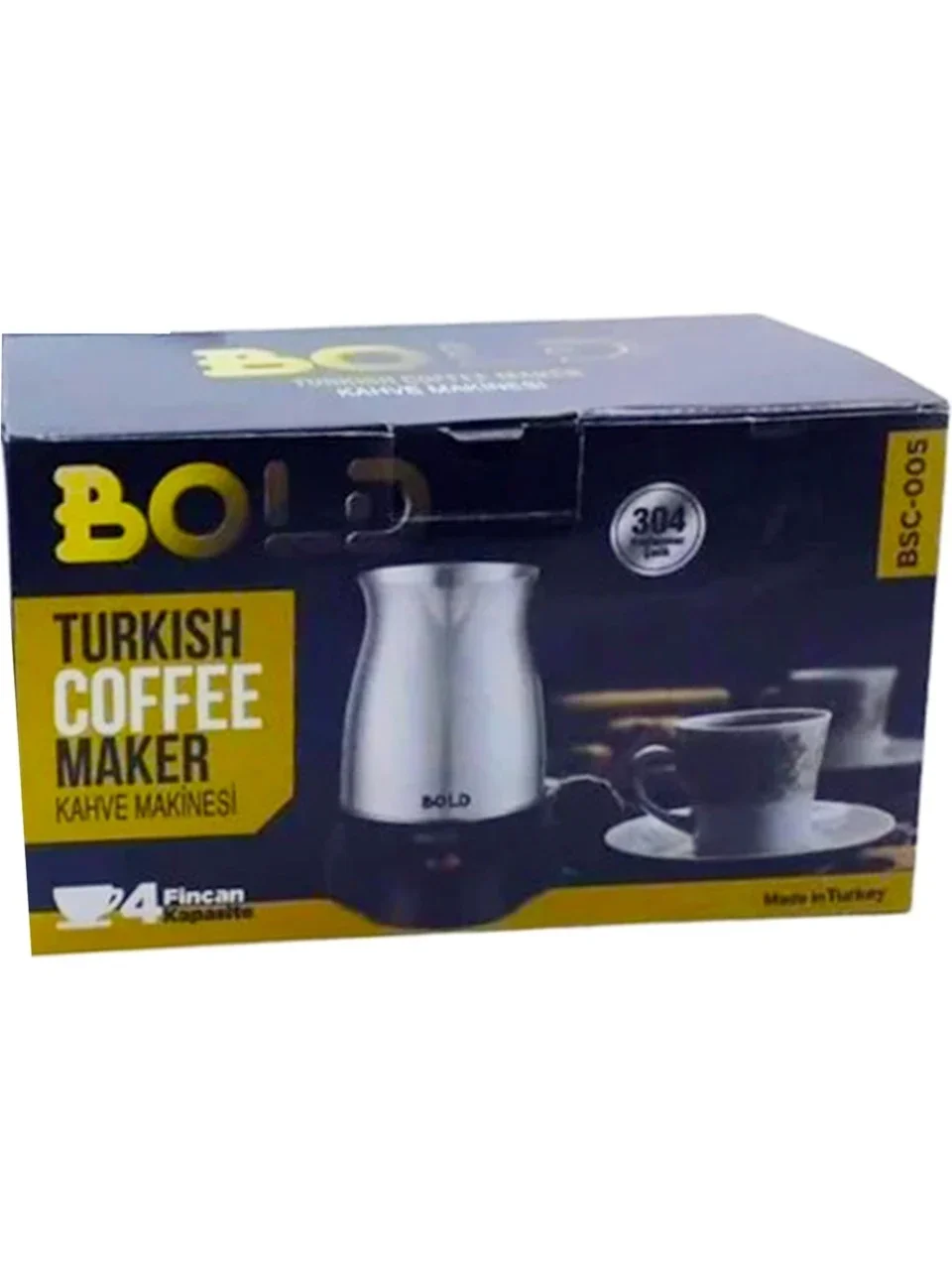 Bold Elektrikli Türk Kahve Pişirme Makinesi Inox Paslanmaz Çelik 