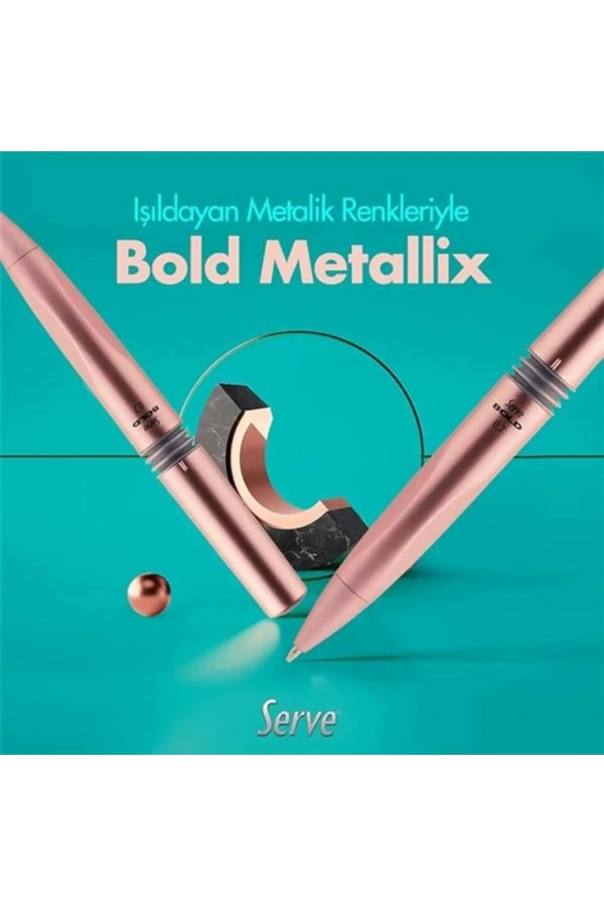 Bold M.Kursun Kalem Metalik 0.7mm,6 Li Pet
