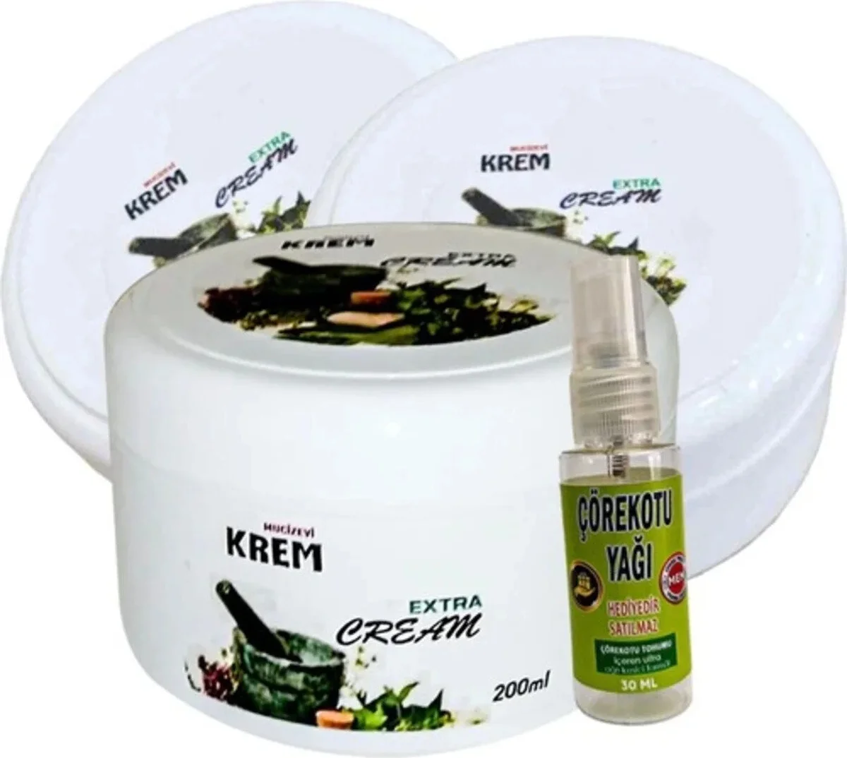 Bölgesel Bakım Relax Kremi 3'lü Set - 125 ml + 30 ml Hediye Çörek Otu Yağı