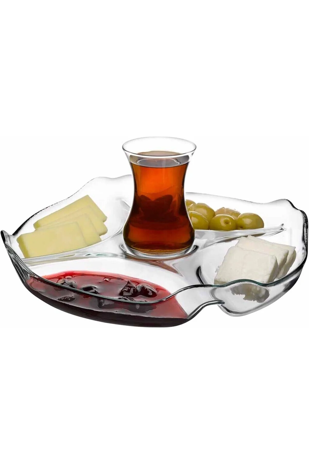 Bölmeli Çerez Ve Kahvaltı Servis Tabağı Basıc 10467