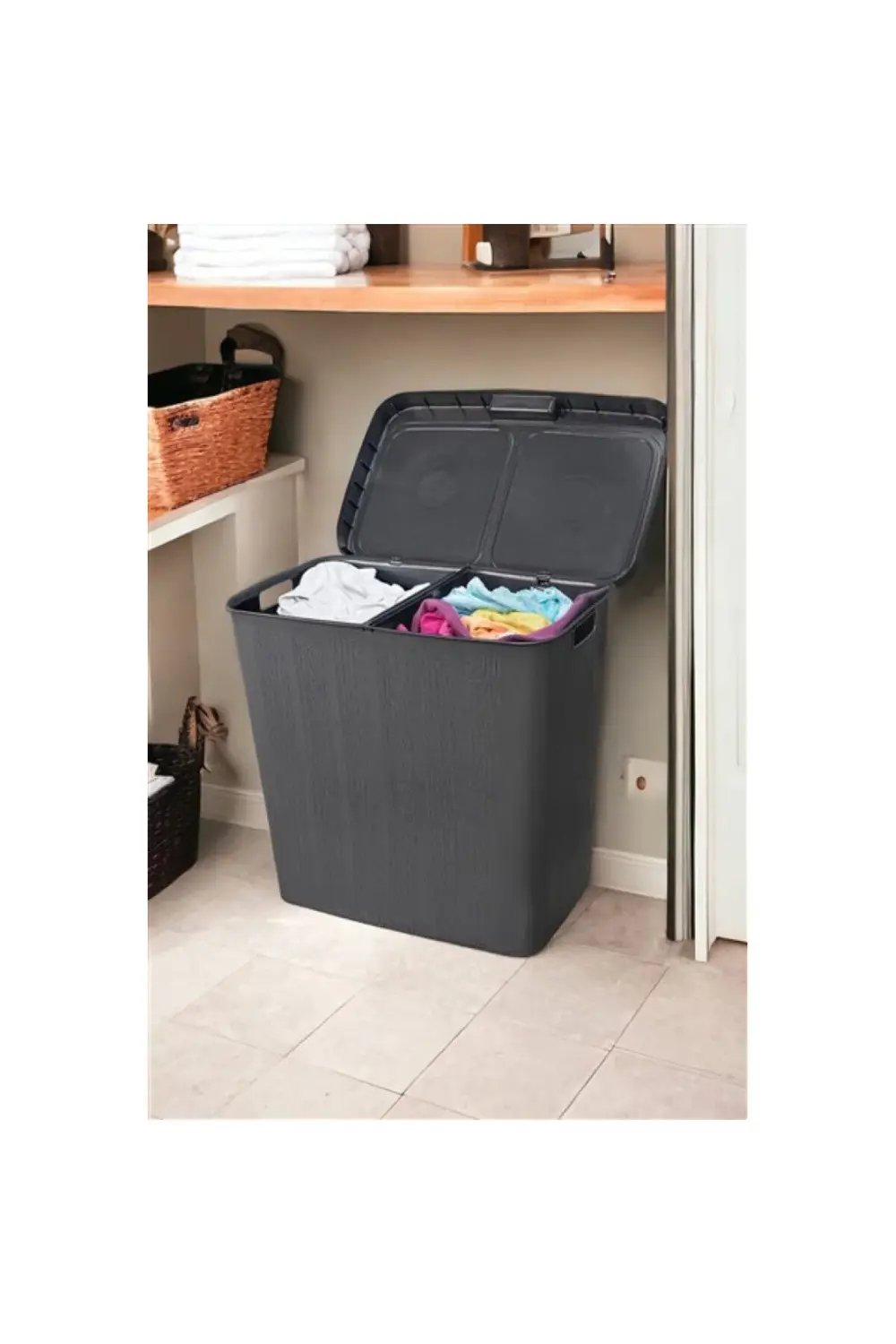 BÖLMELİ KİRLİ ÇAMAŞIRLIK 72 L