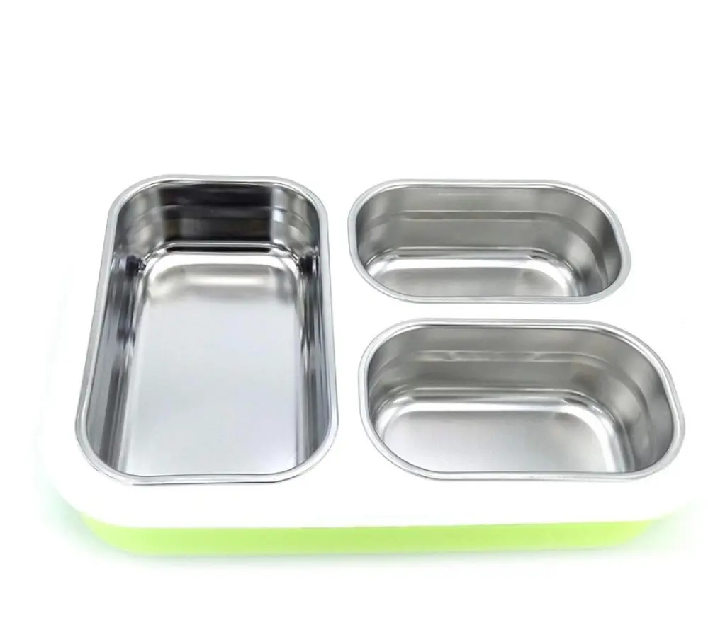 Bölmeli Paslanmaz Çelik Saklama Kabı Sızdırmayan Beslenme Kabı 12