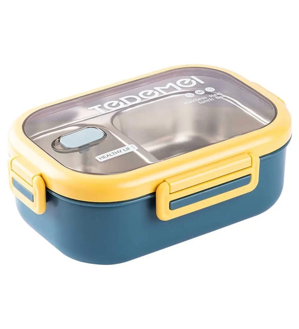 Bölmeli Paslanmaz Çelik Saklama Kabı Sızdırmayan Beslenme Kabı 0,