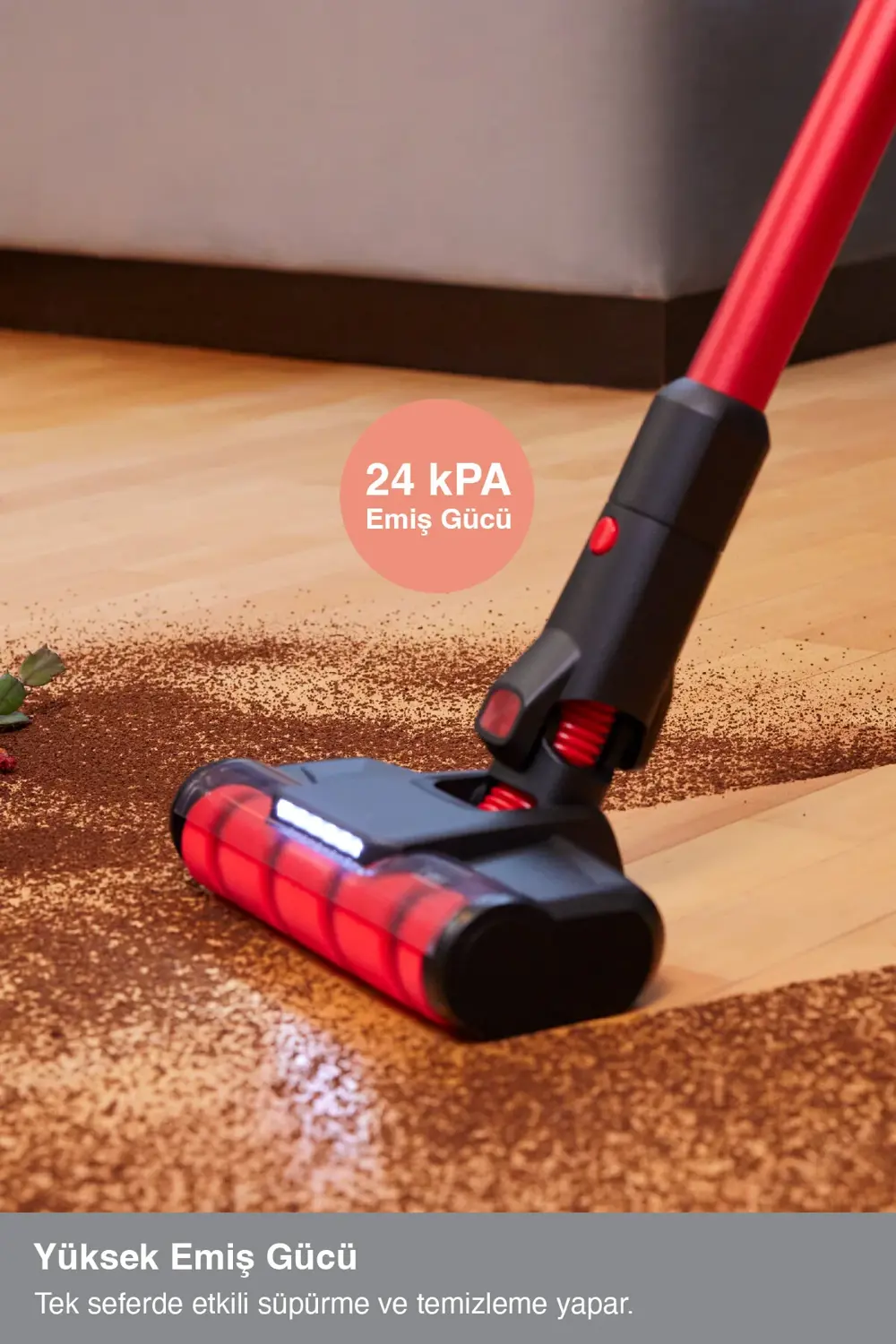 Fakir Bolt X 8365 Dikey Şarjlı Kablosuz Süpürge Silver Furry