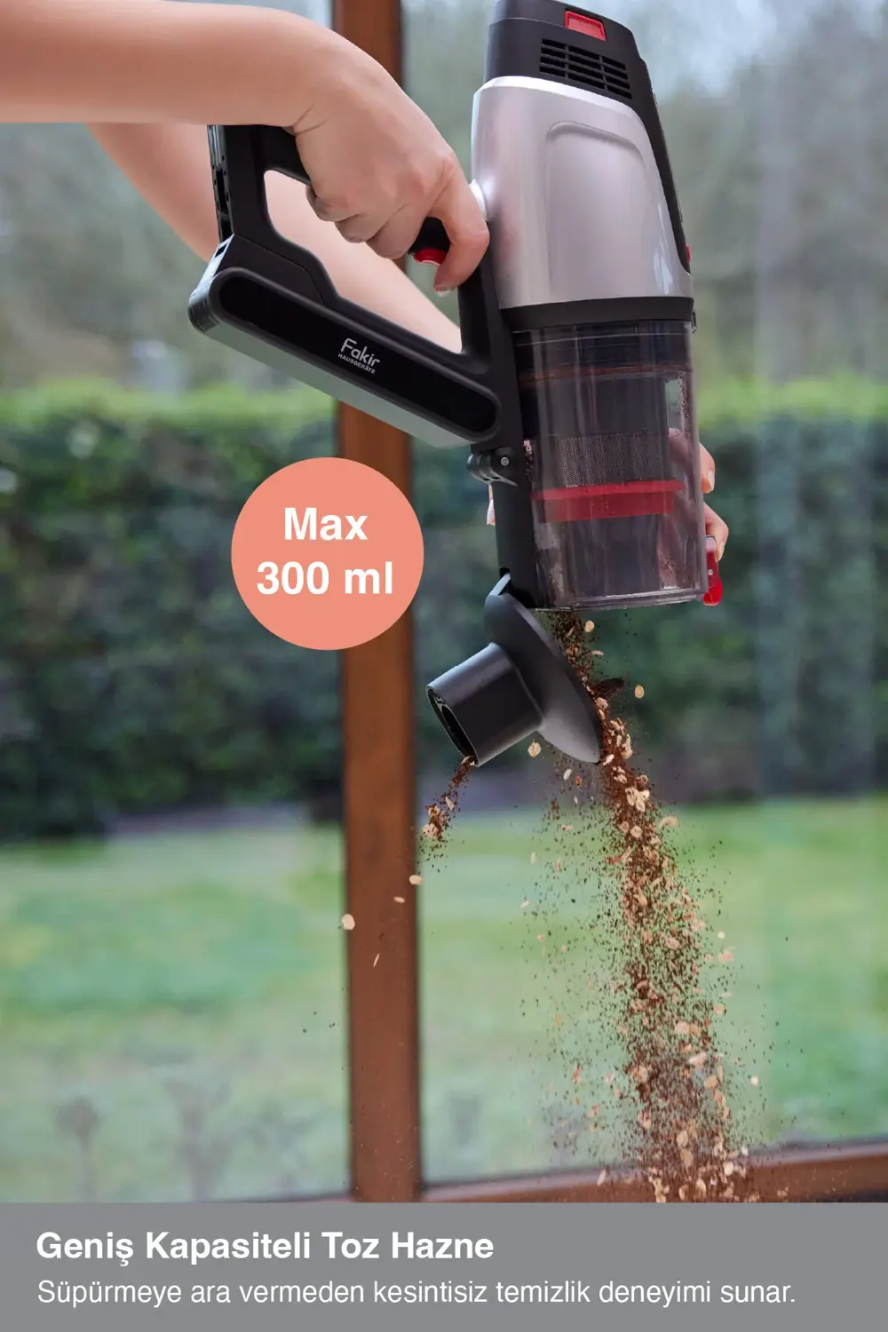 Fakir Bolt X 8365 Dikey Şarjlı Kablosuz Süpürge Silver Furry