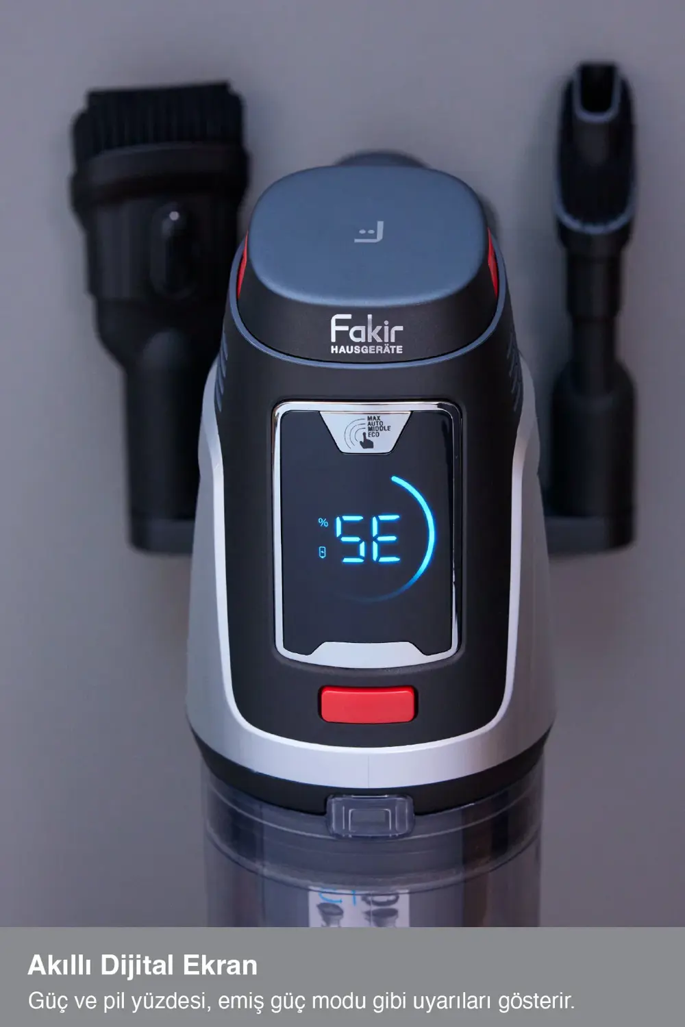 Fakir Bolt X 8365 Dikey Şarjlı Kablosuz Süpürge Silver Furry