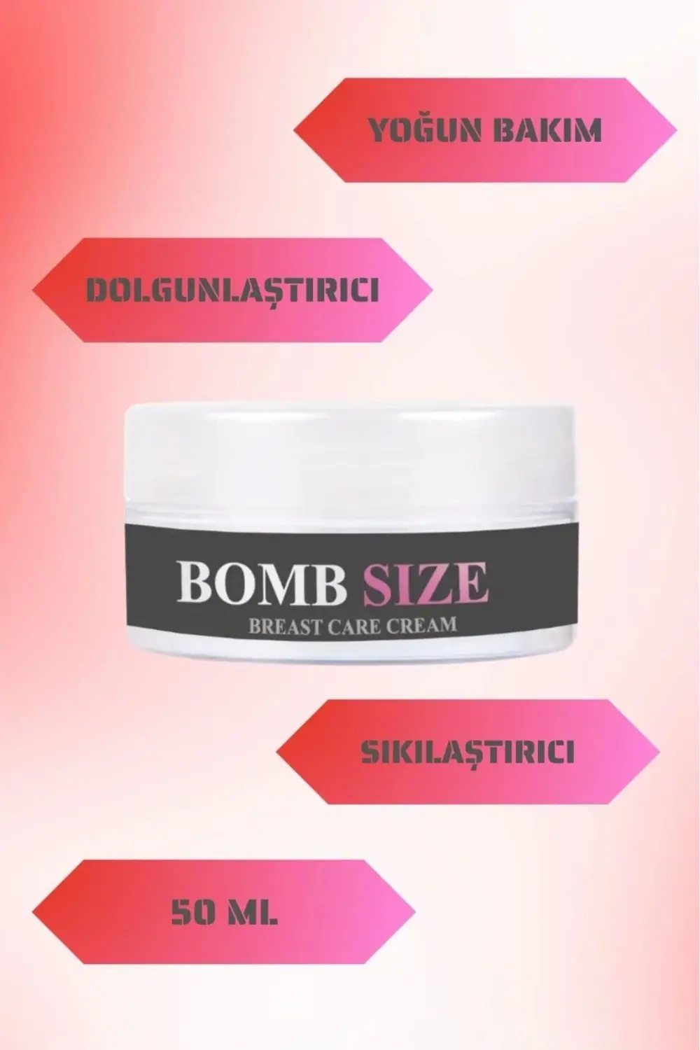 Bombsize Göğüs Dolgunlaştırma Ve Büyütme Kremi 50 ML + Çörek Otu