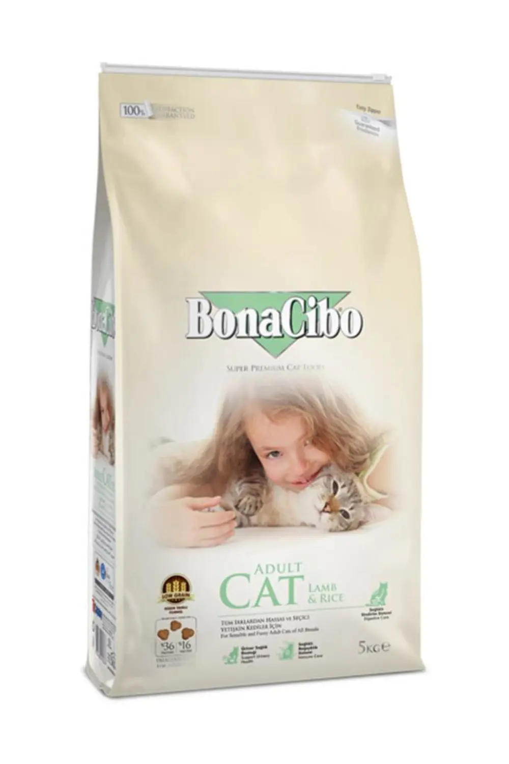 BonaCibo Adult Cat Lamb Rice Kuzulu Kedi Maması 5 kg BonaCibo Adult Cat Lamb Rice Kuzulu Kedi Maması 5 kg