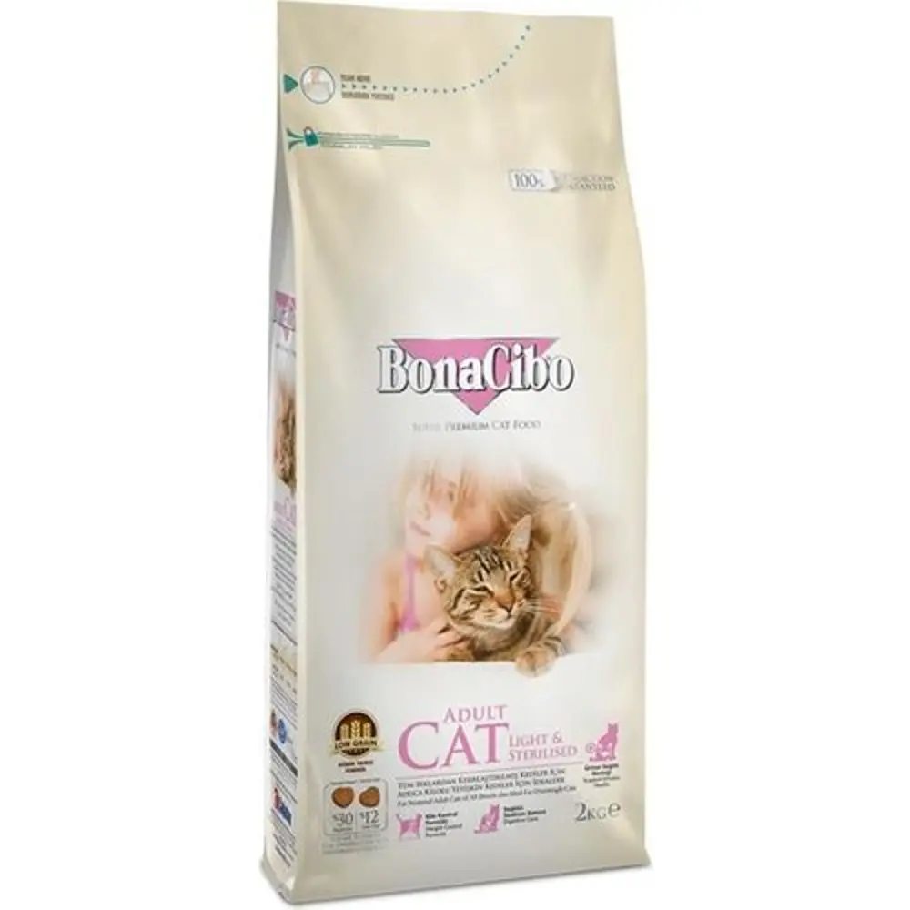 Bonacibo Lıght & Sterilised Kısır Kedi Maması 2 kg