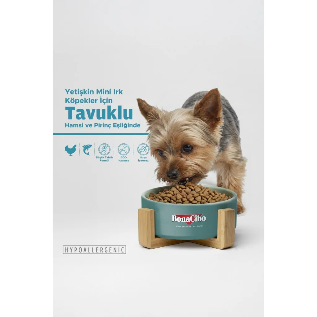BonaCibo Mini Irk Tavuk Balıklı Köpek Maması 4 Kg