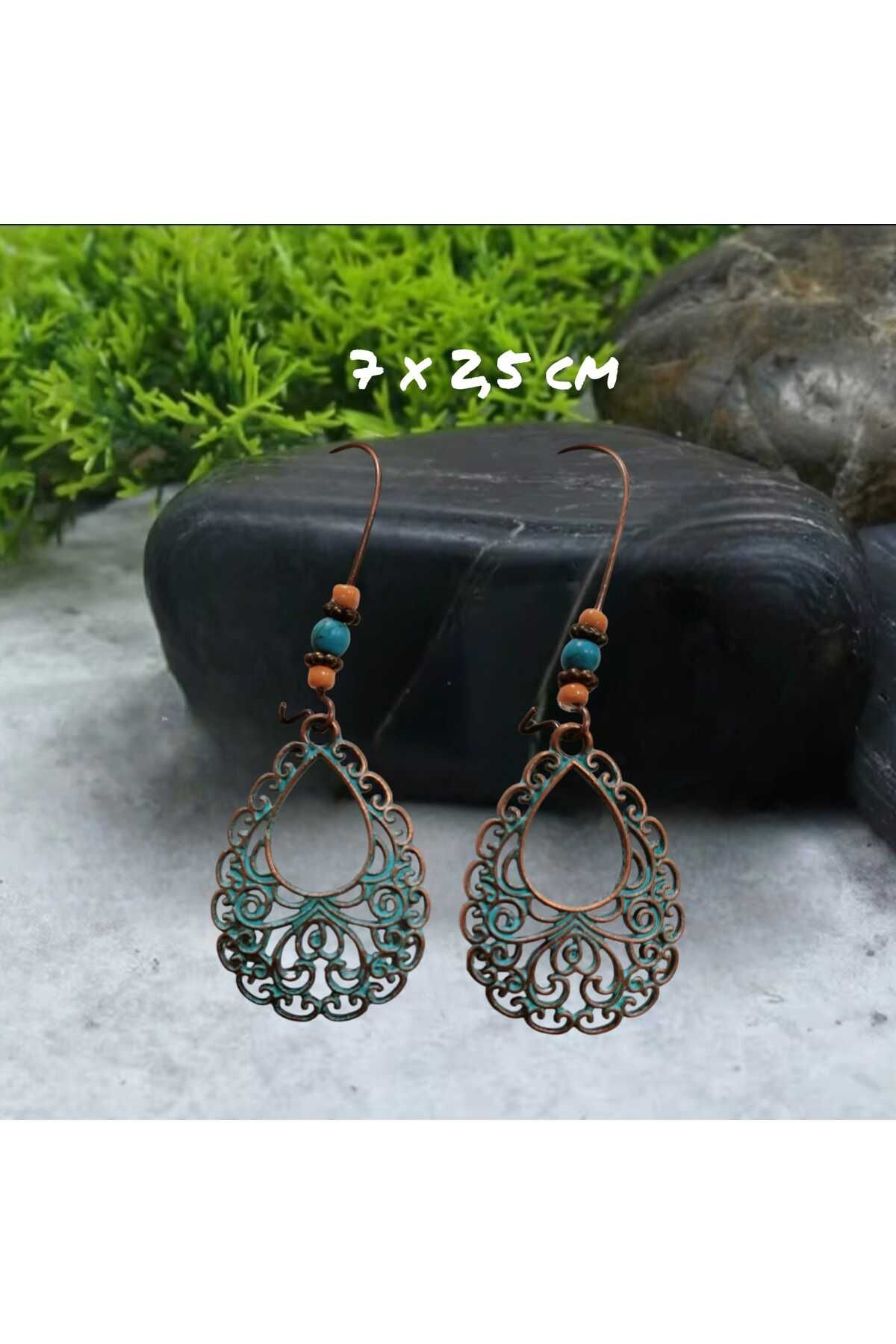 Bijuteri Küpe Boncuklu Etnik Tribal Boho  Küpe