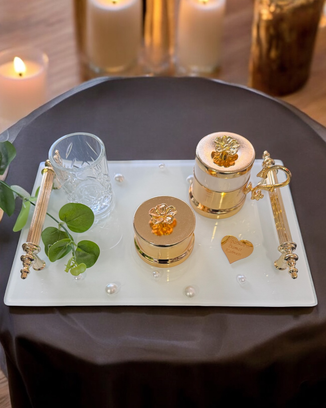 Bonding Gold Söz Kahve Tepsisi