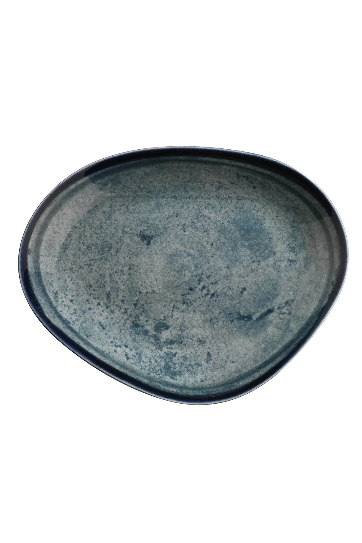 Bone Galaxy 30cm. Düz Tabak Blue Stone Servis Tabağı