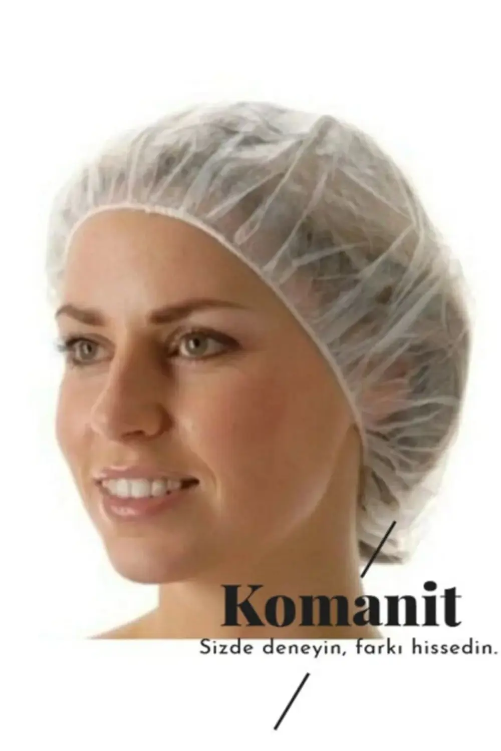 Bone, Tek Kullanımlık Beyaz Akordeon Bone (50x45cm) 100 Adet