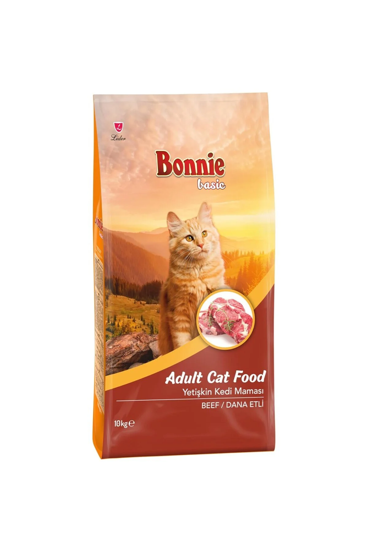 Bonnie Basic Yetişkin Dana Etli Kedi Maması 10 Kg