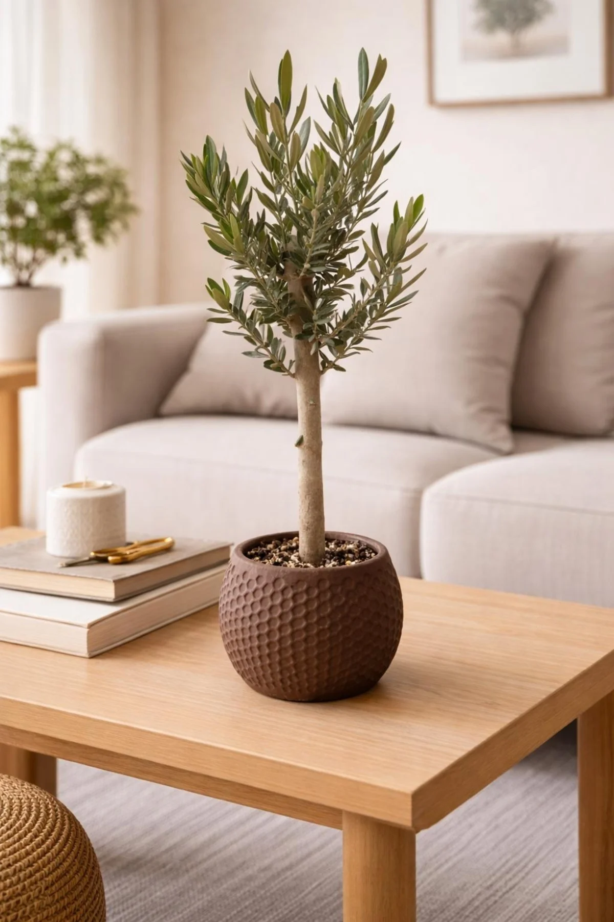 Bonsai Zeytin Ağacı Alçı Saksıda – Dekoratif Canlı Zeytin Fidanı Bonsai Zeytin Ağacı Alçı Saksıda – Dekoratif Canlı Zeytin Fidanı - Görsel 3