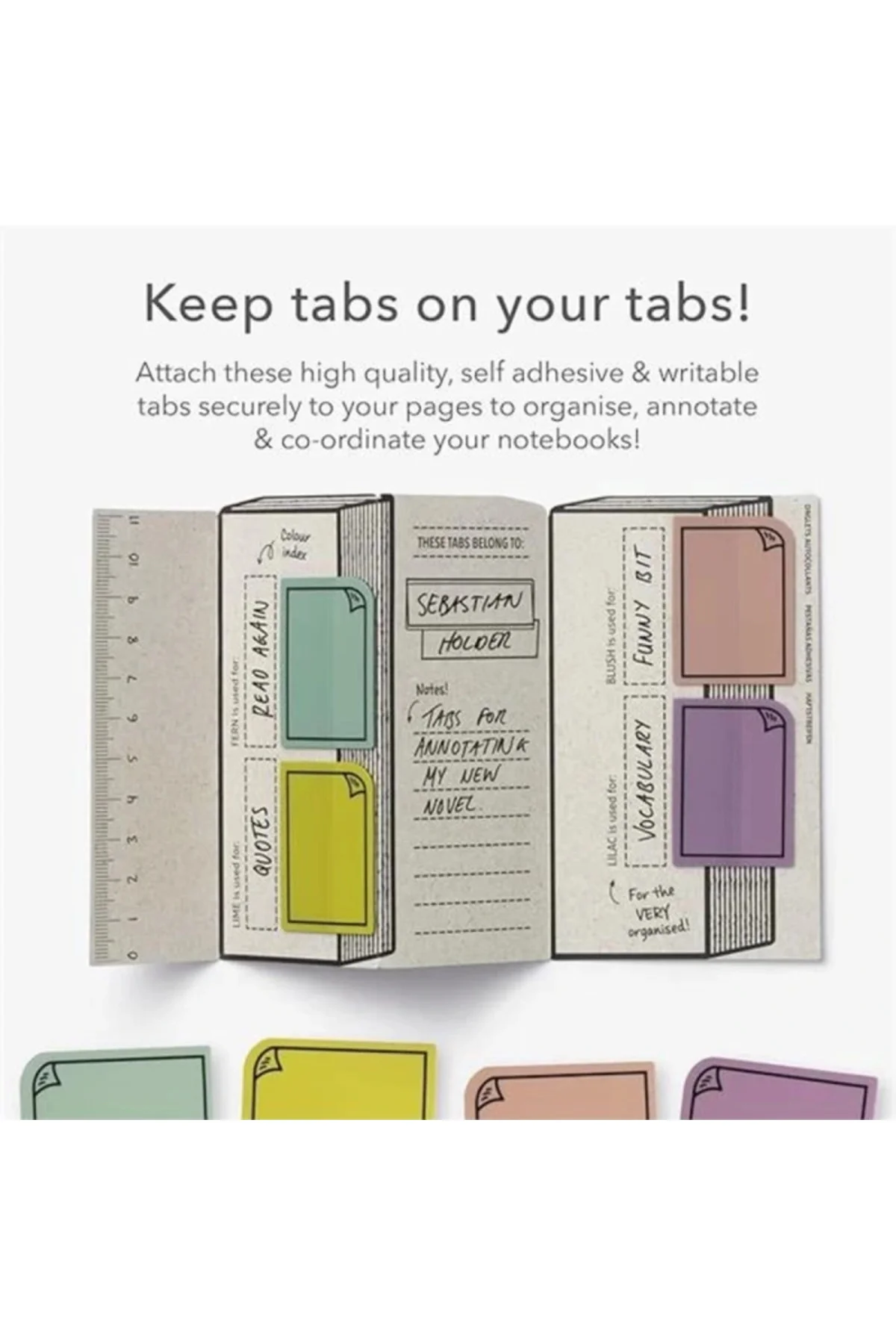 Bookaroo Kitap Ayracı ve Post It Pastel