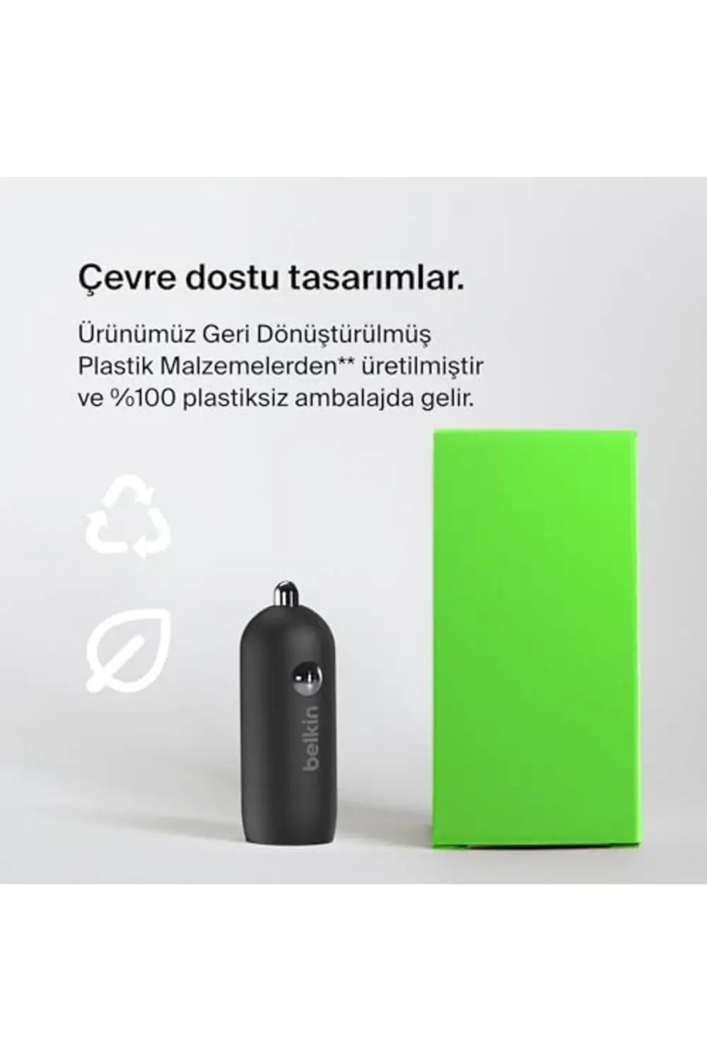 BOOST↑CHARGE™ 30W Hızlı Araç Şarj Cihazı, USB-C Güç Dağıtım Portl