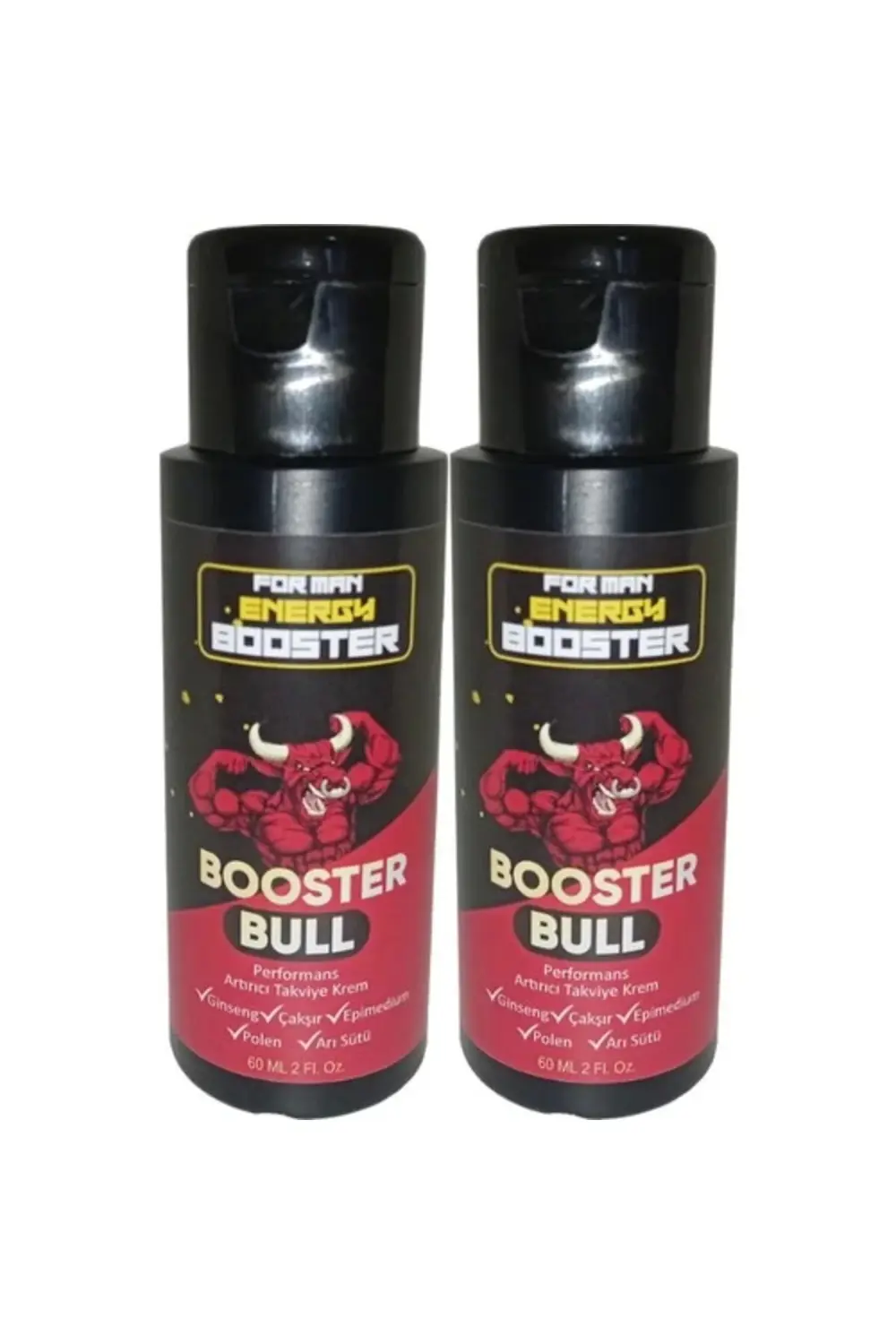 Booster Bull 2 Tane Erkeklere Özel Krem 60 ml - 2 Adet 60 ml SNMY